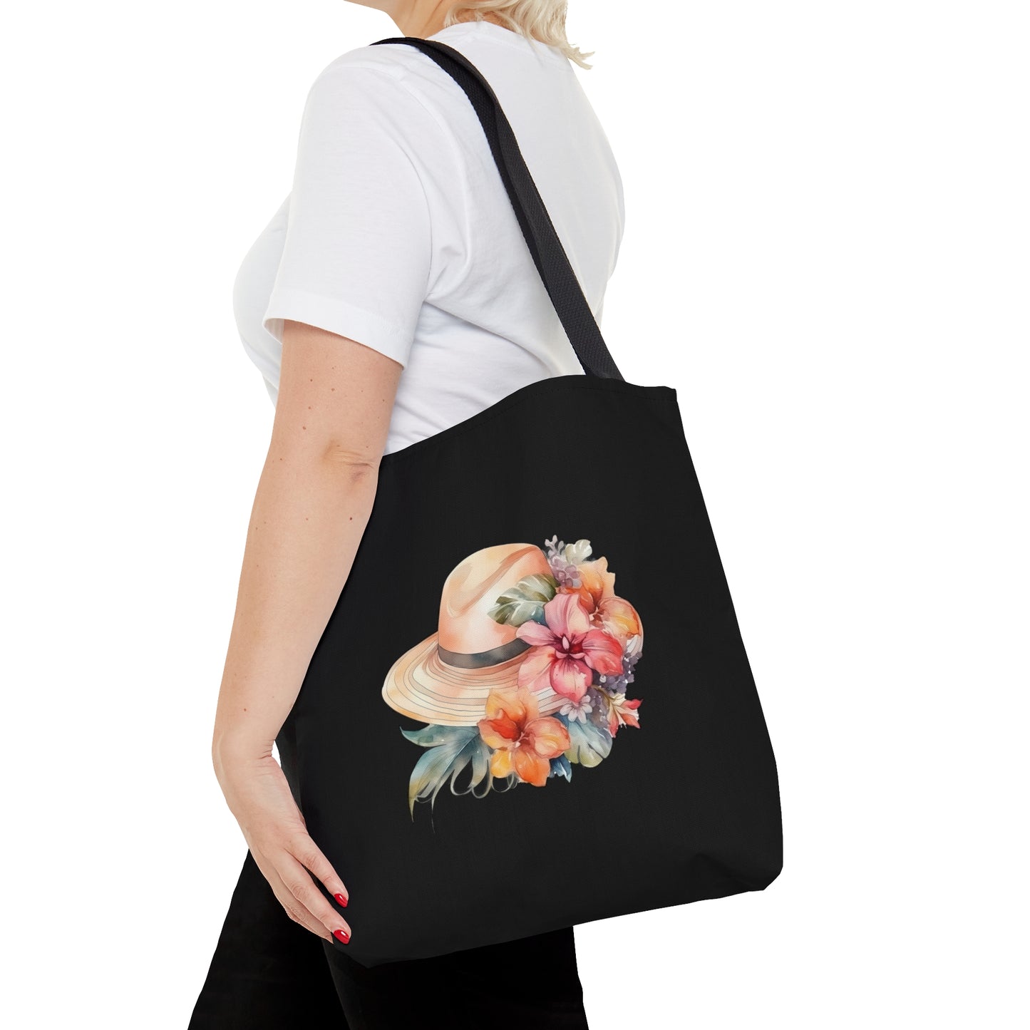 Flowers and Hat Tote Bag