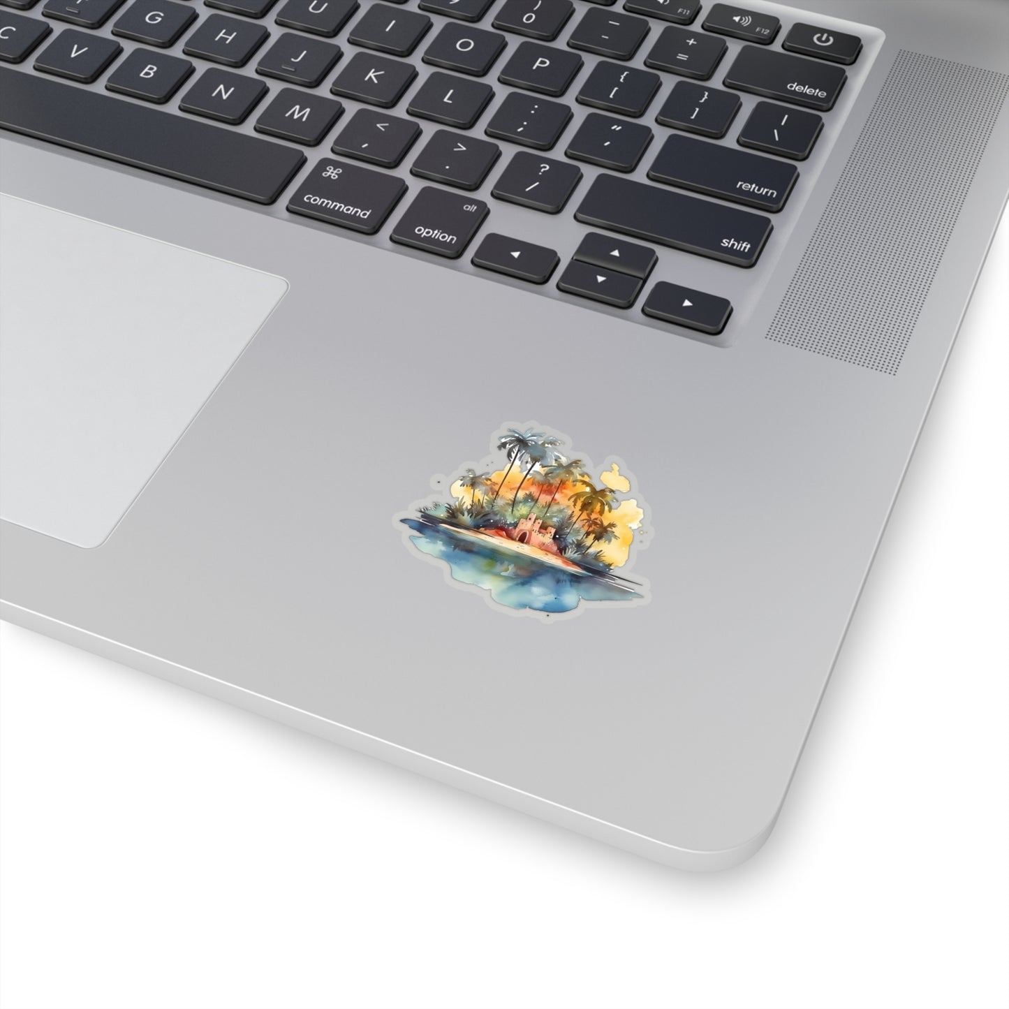 Island Sandcastle Vinyl Indoor Sticker