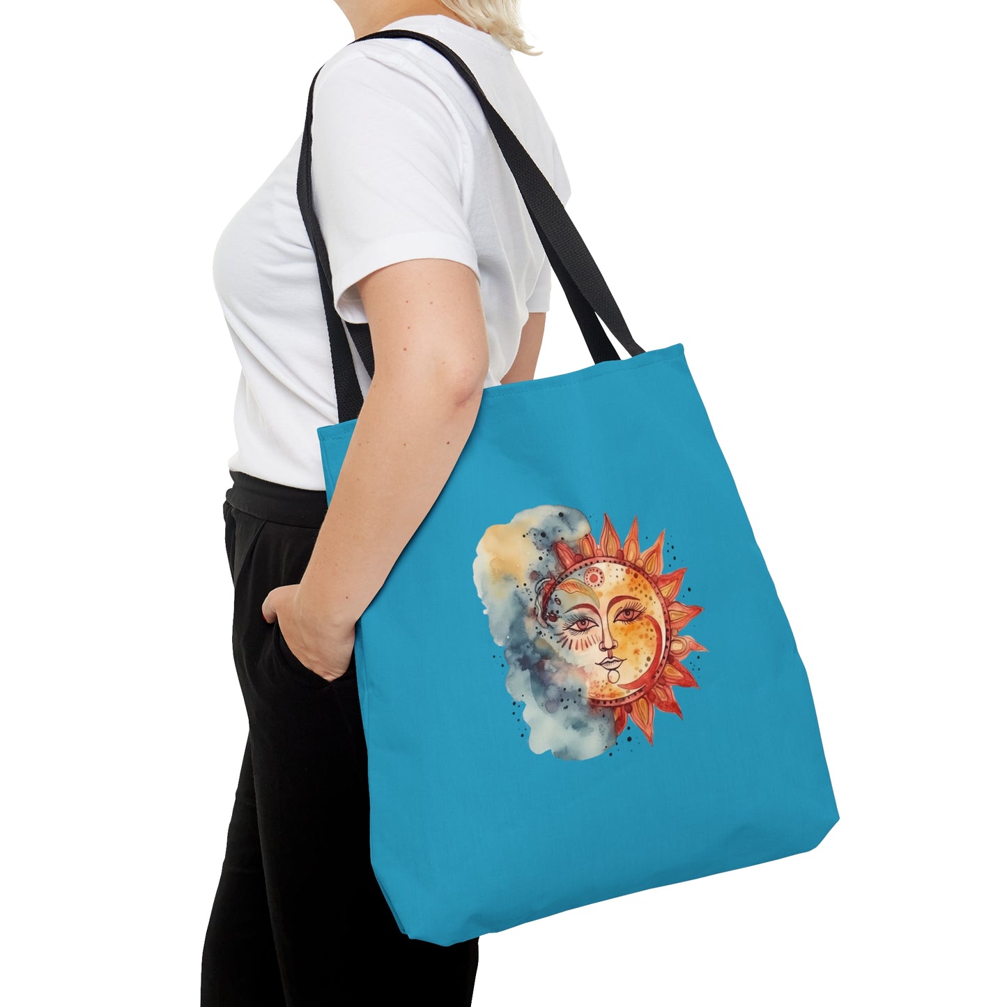 Sun and Watercolor Tote Bag