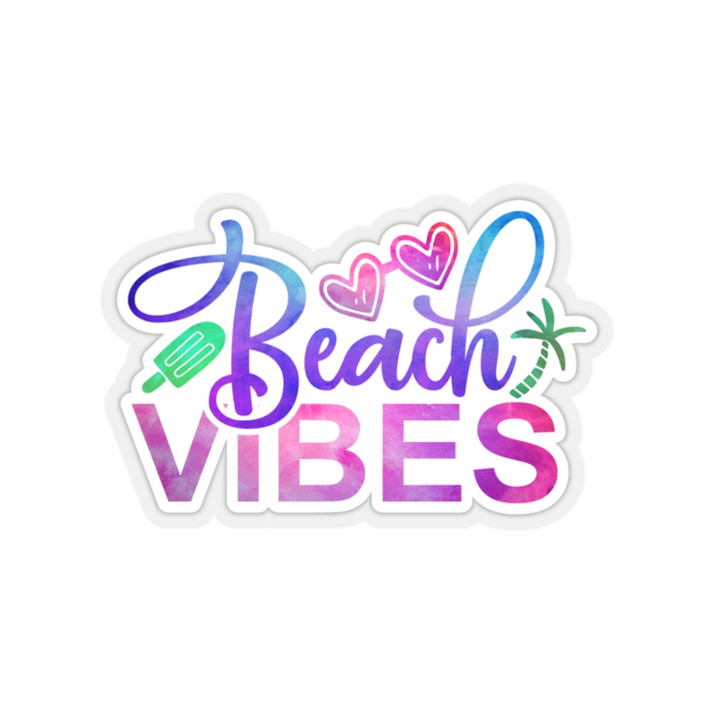 Beach Vibes Indoor Vinyl Sticker