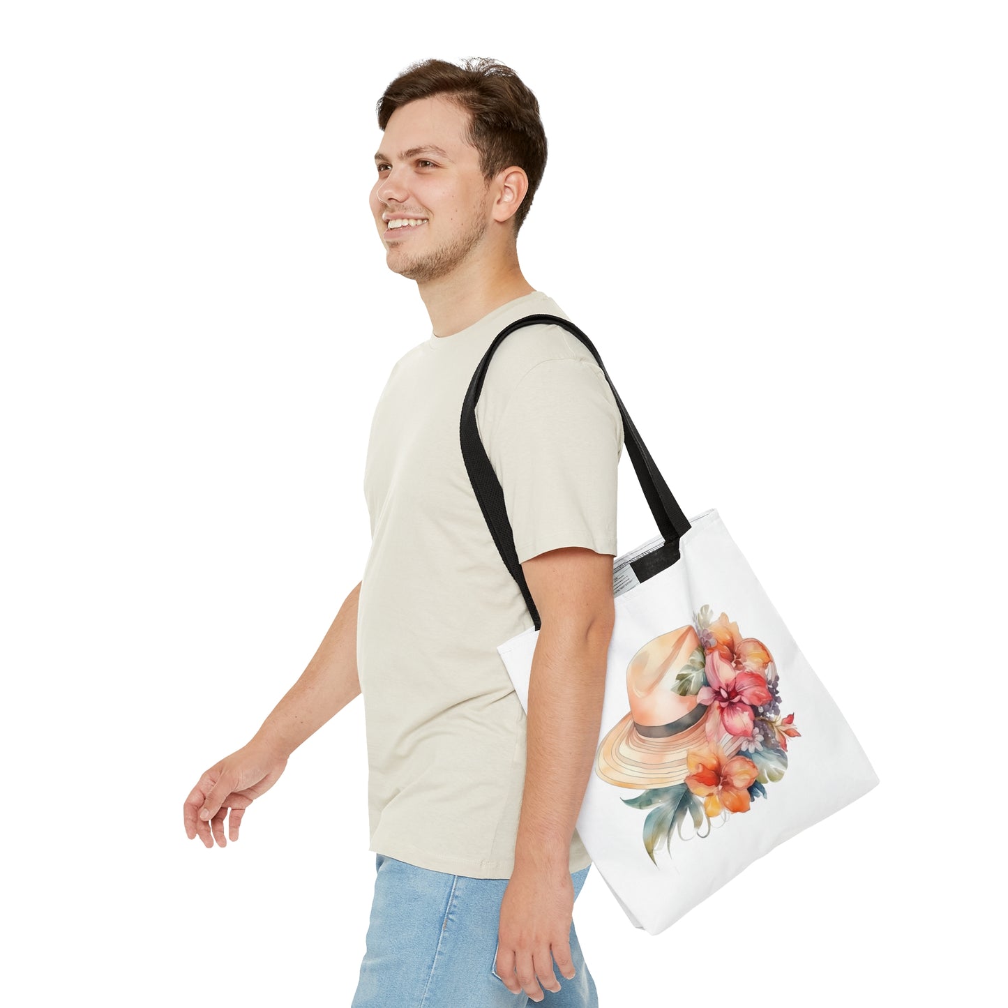 Flowers and Hat Tote Bag