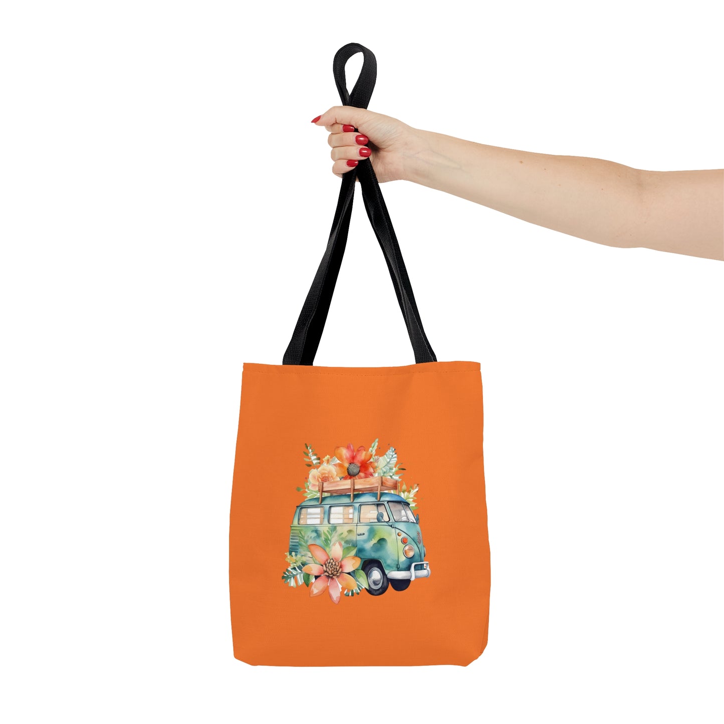 Flowered Bus Tote Bag