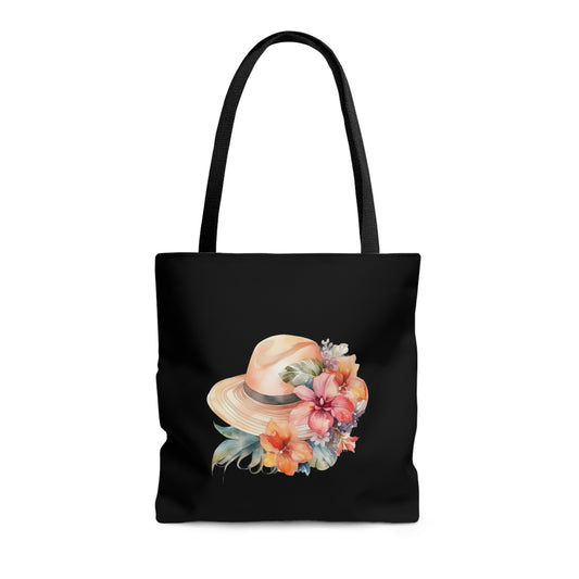 Flowers and Hat Tote Bag