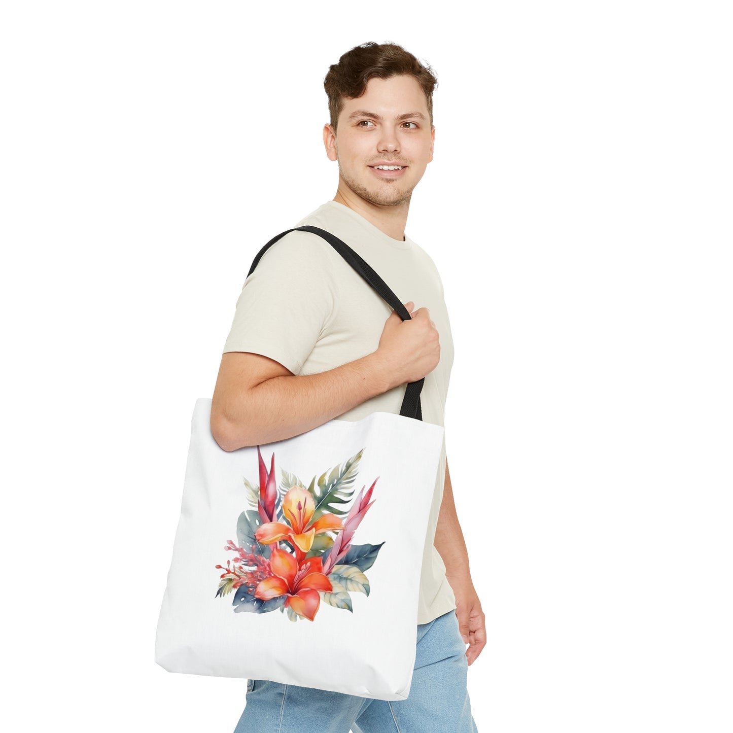 Beautiful Island Flowers Tote Bag