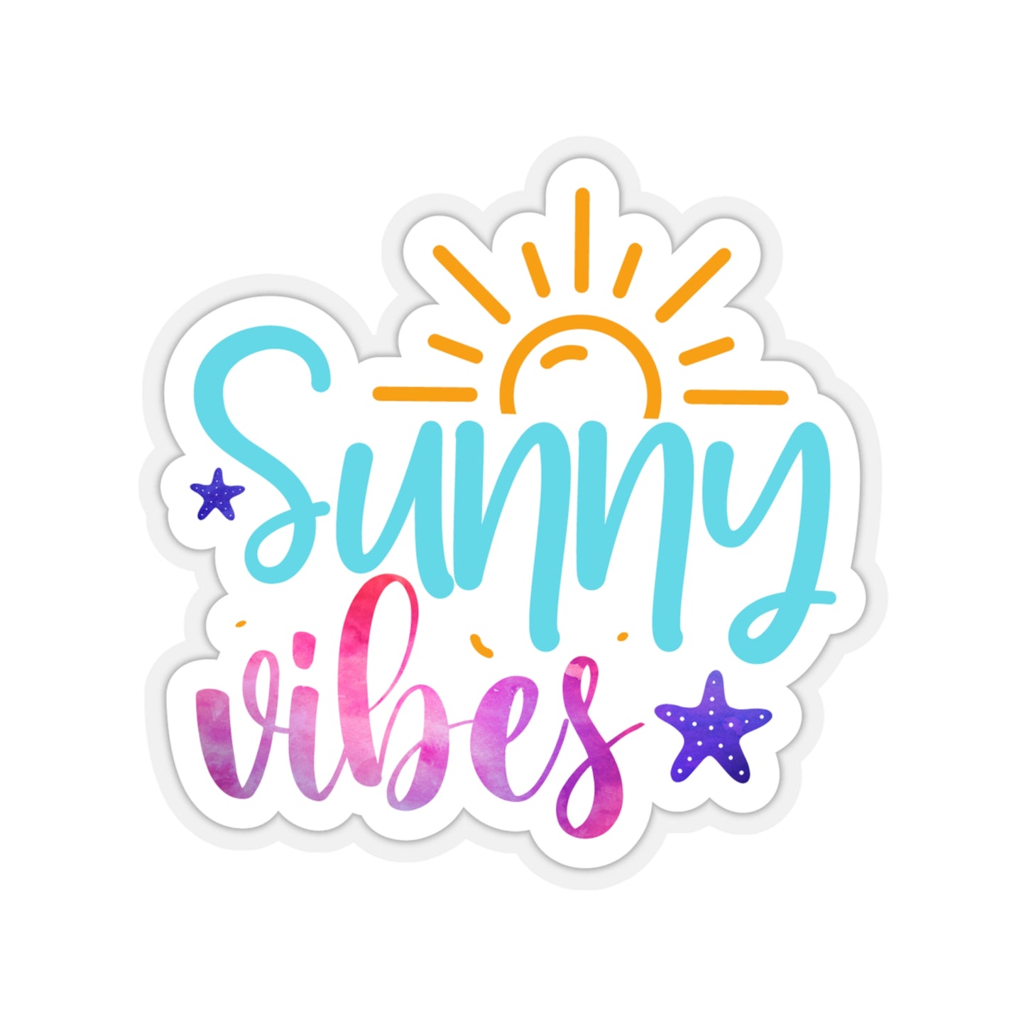 Sunny Vibes Indoor Vinyl Sticker