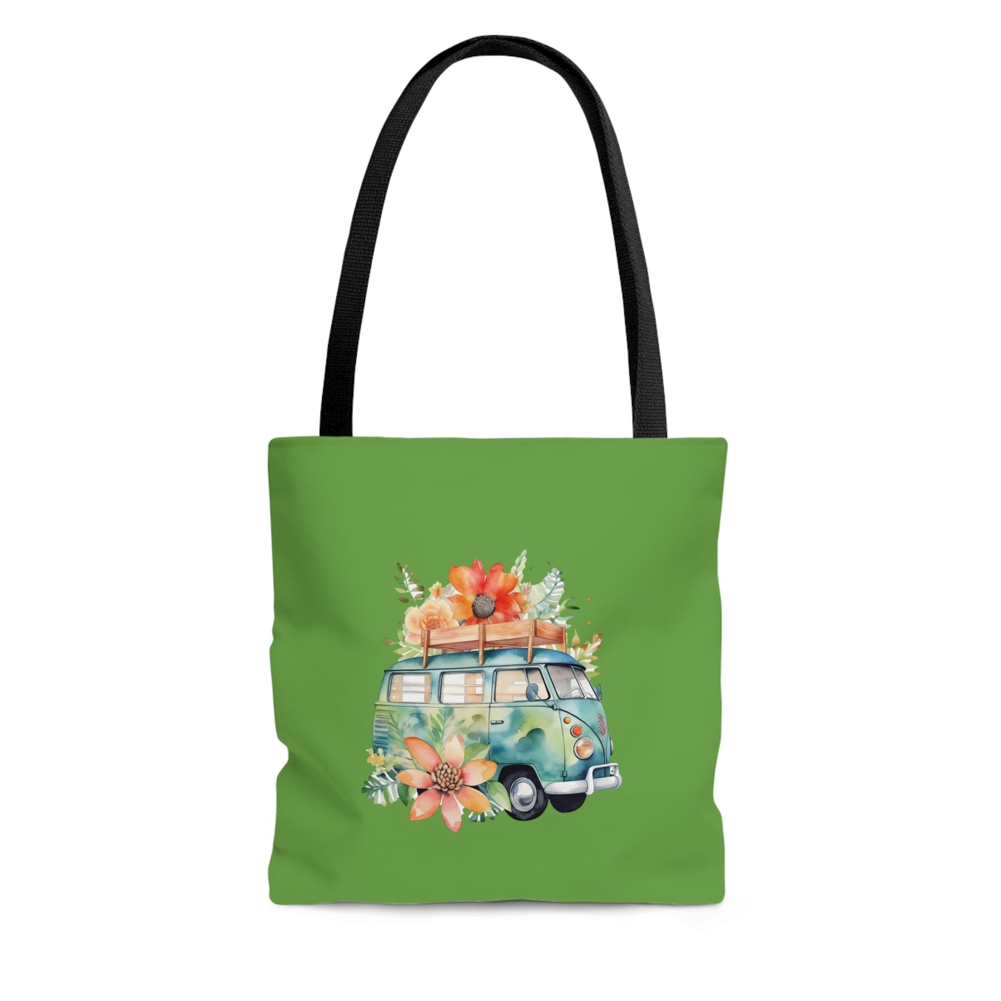 Flowered Bus Tote Bag