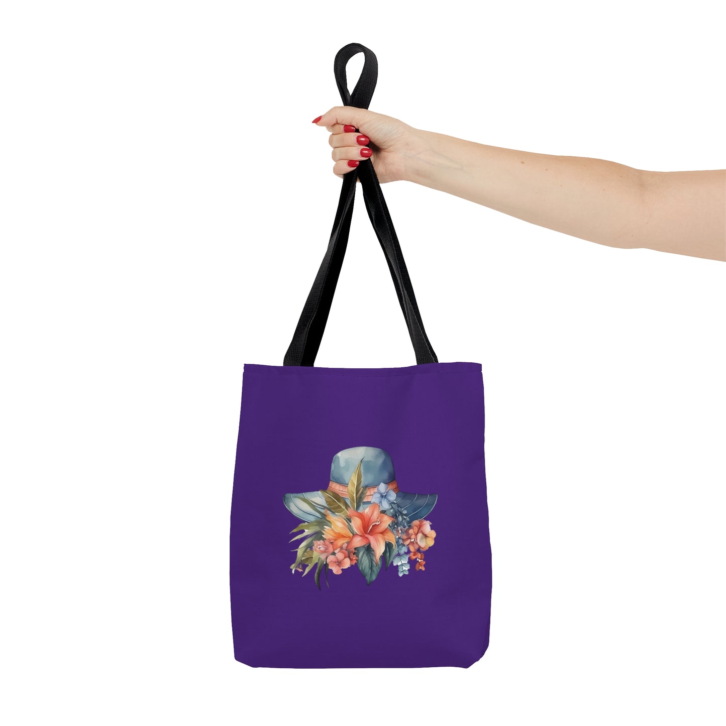 Hat and Flowers Tote Bag