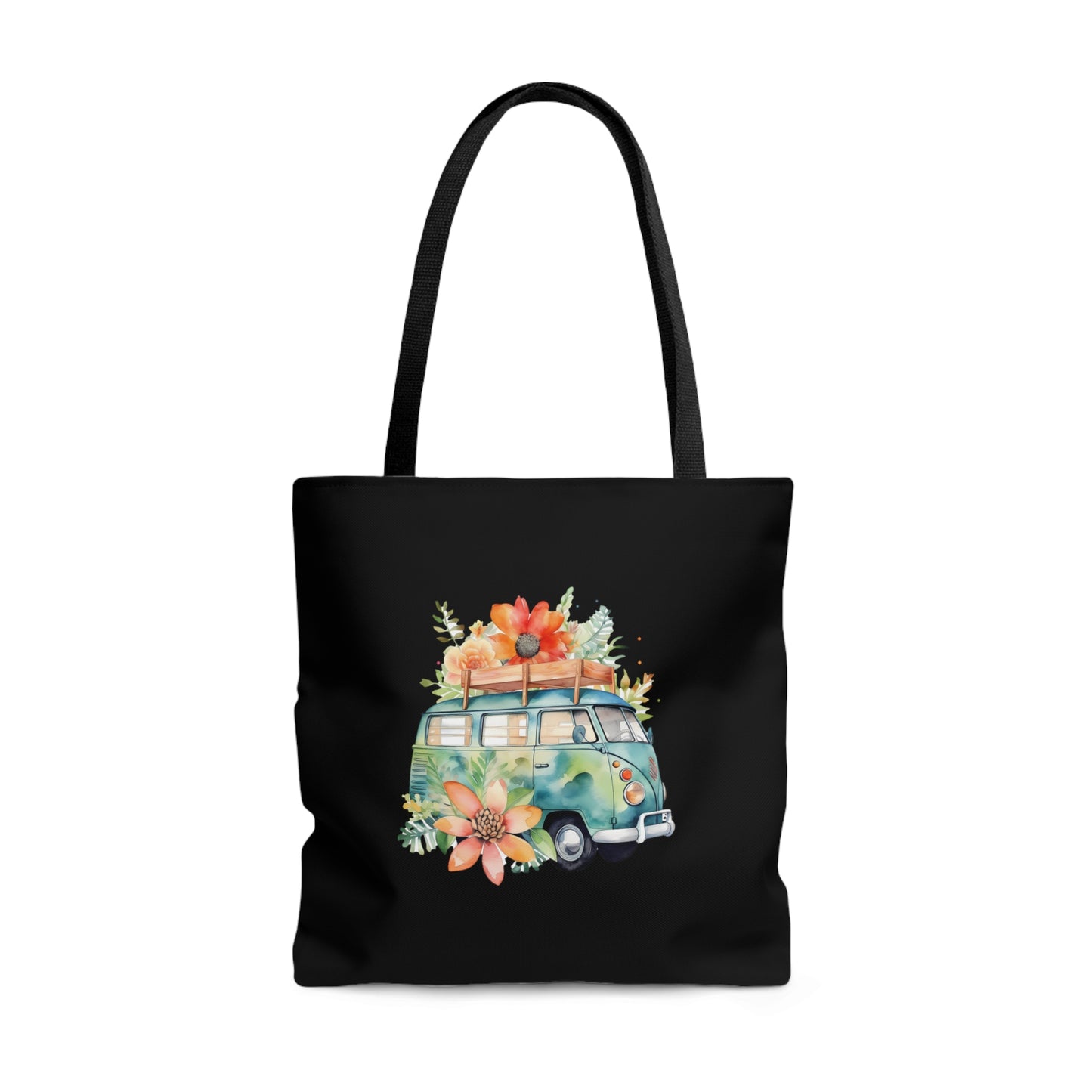 Flowered Bus Tote Bag