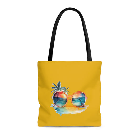 Sunglasses and Palm Trees Tote Bag