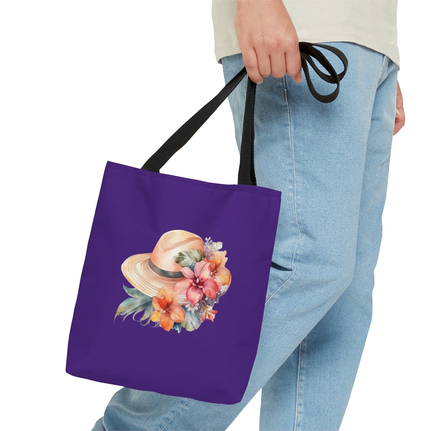 Flowers and Hat Tote Bag