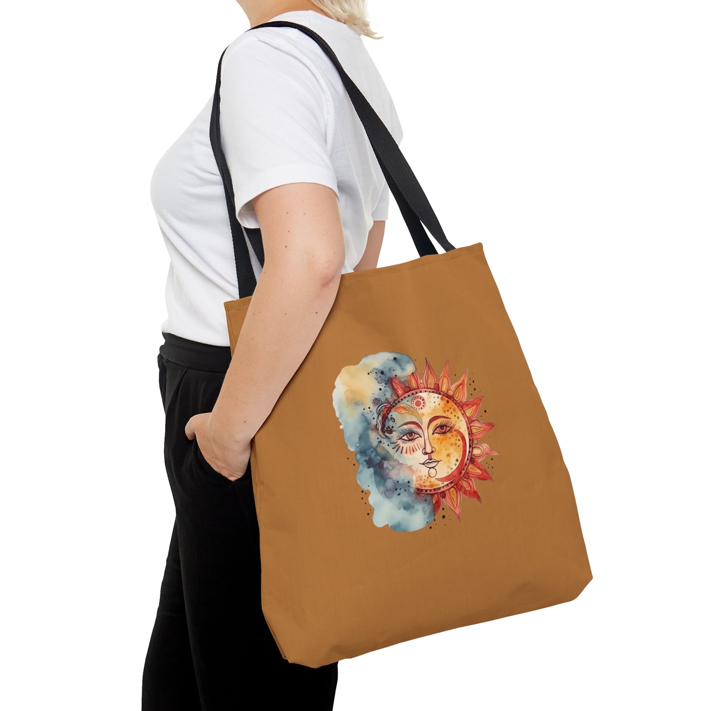 Sun and Watercolor Tote Bag