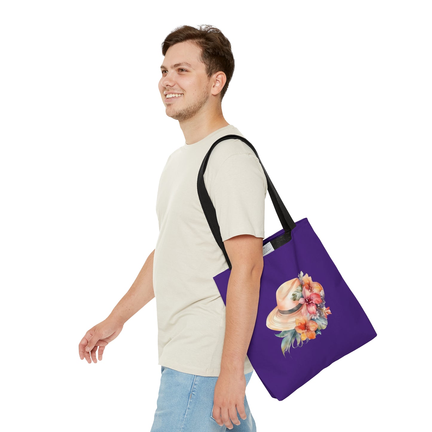 Flowers and Hat Tote Bag