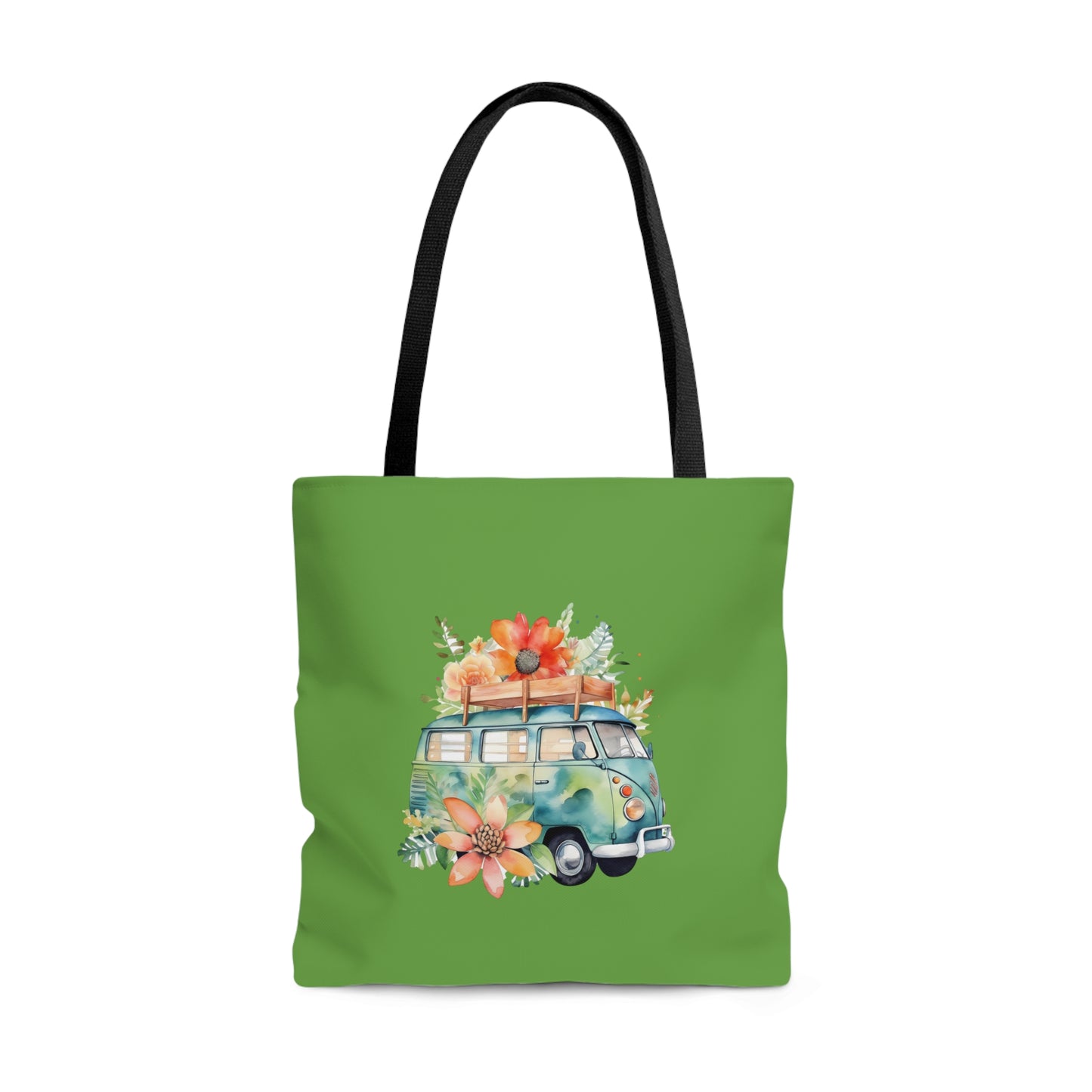 Flowered Bus Tote Bag