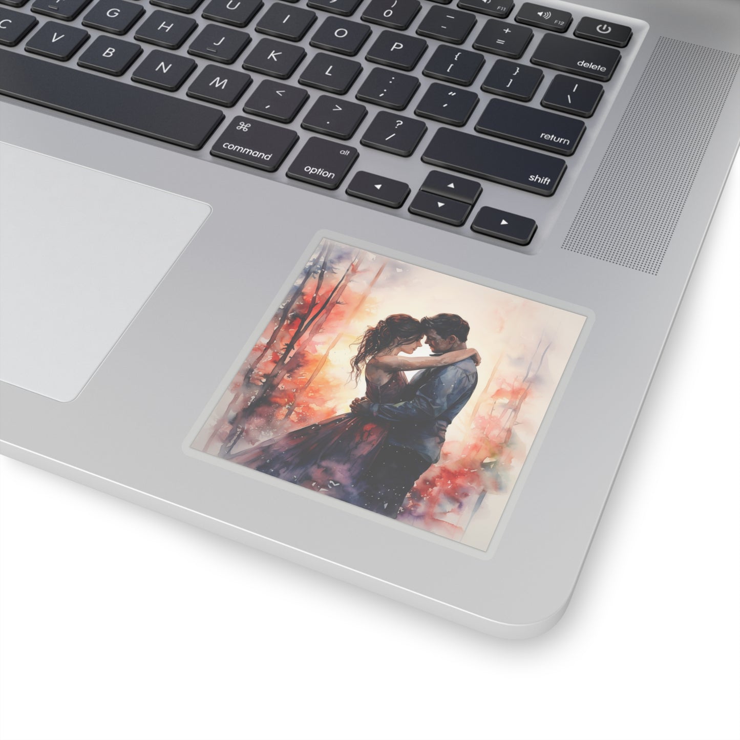 Embracing Couple Indoor Vinyl Sticker