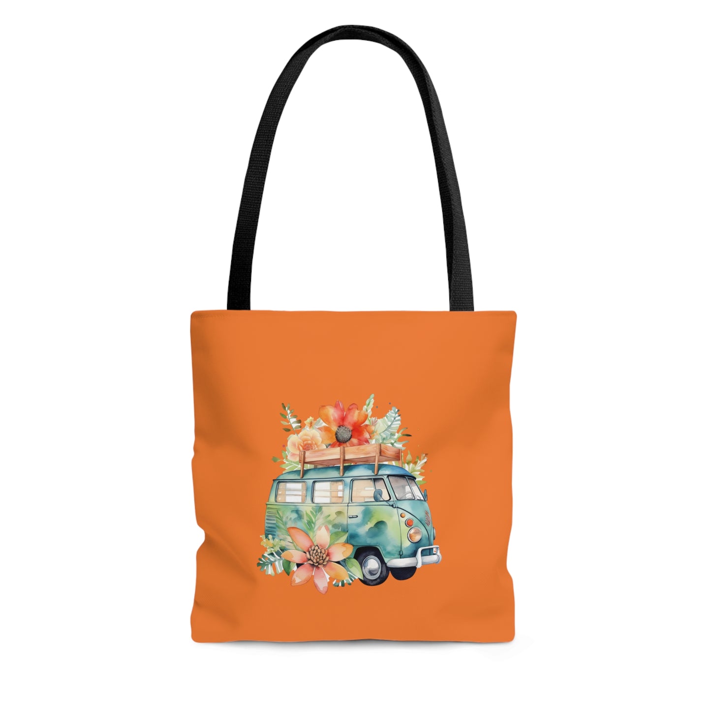 Flowered Bus Tote Bag