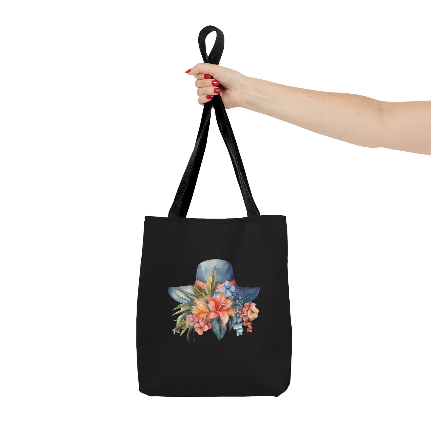 Hat and Flowers Tote Bag