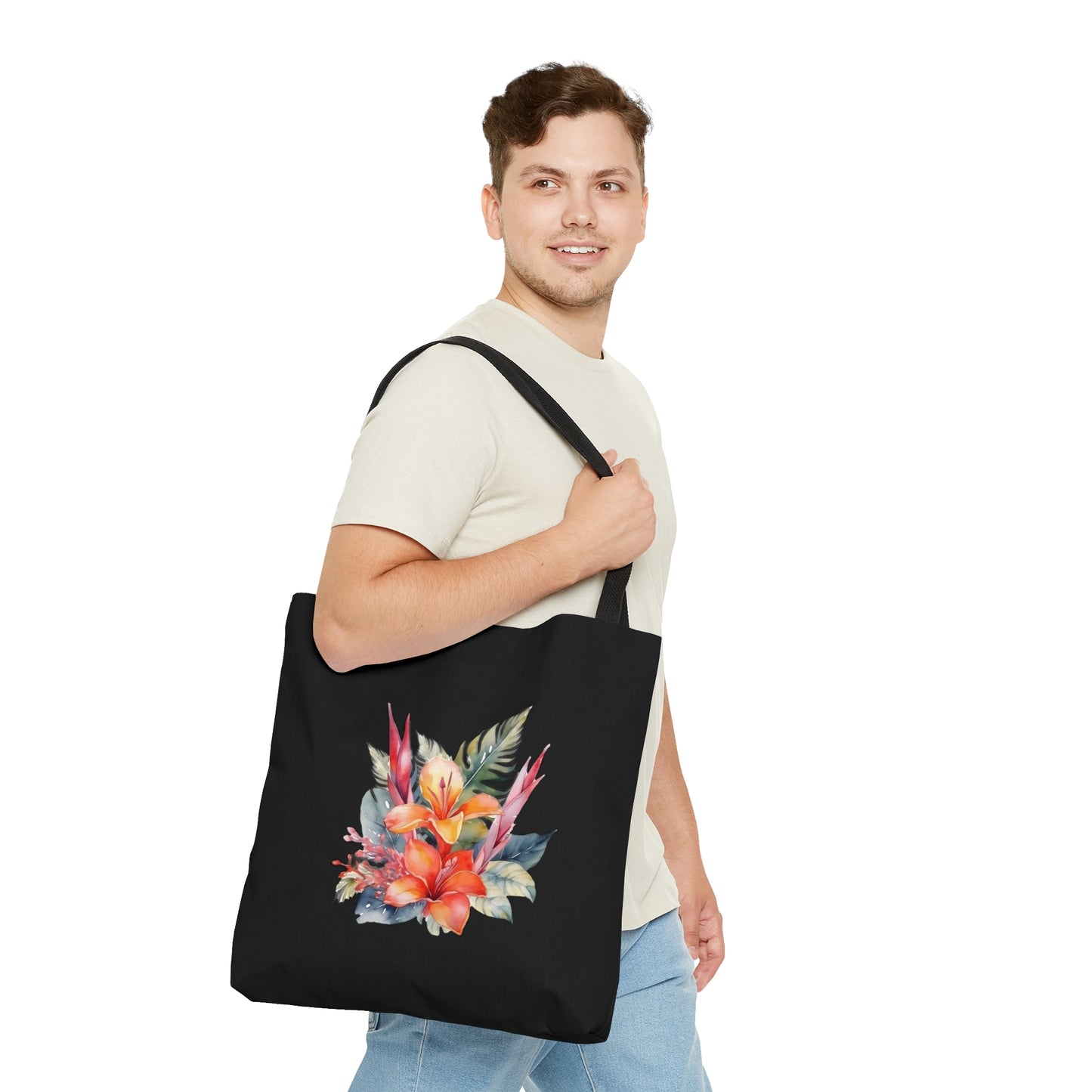 Beautiful Island Flowers Tote Bag