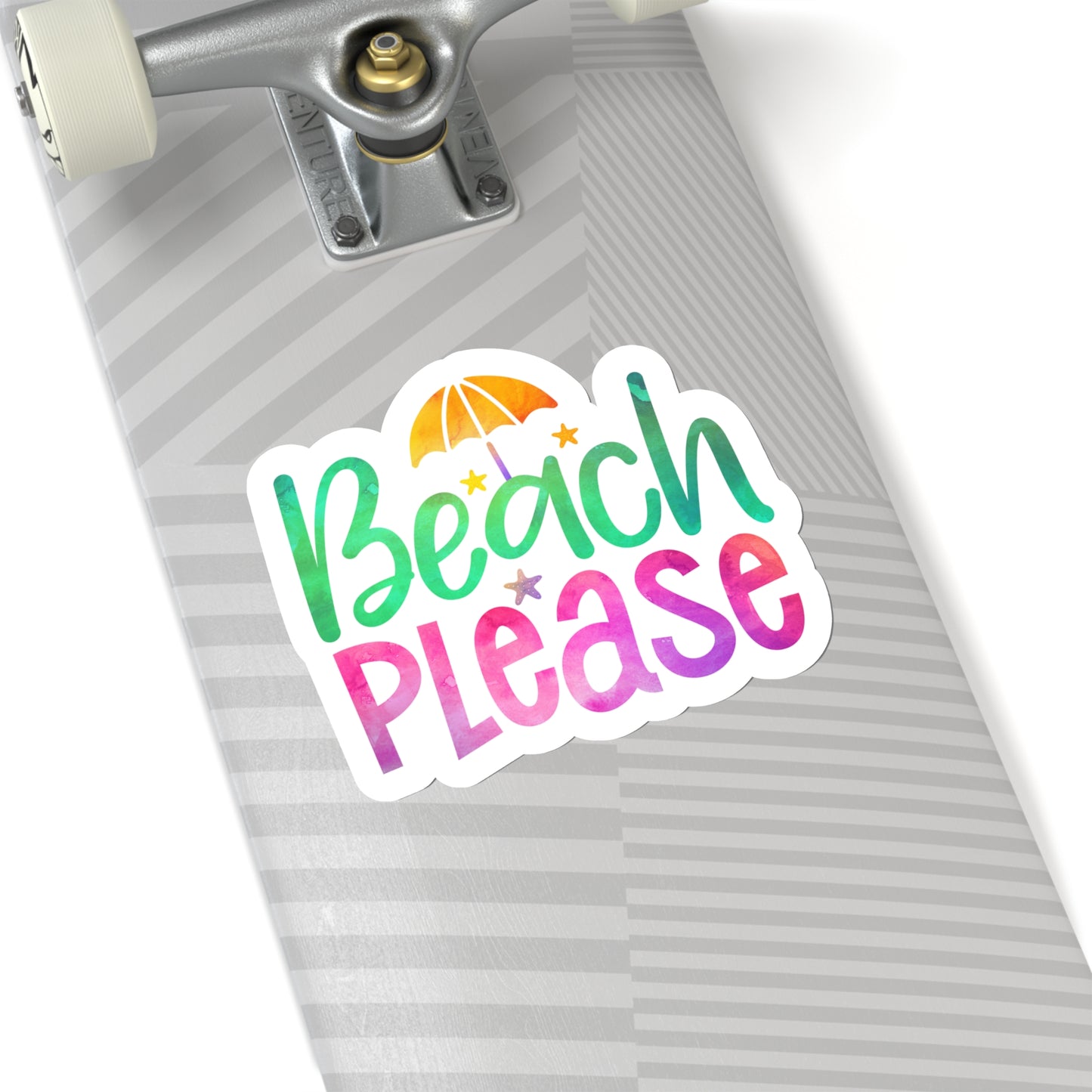 Beach Please Indoor Vinyl Sticker