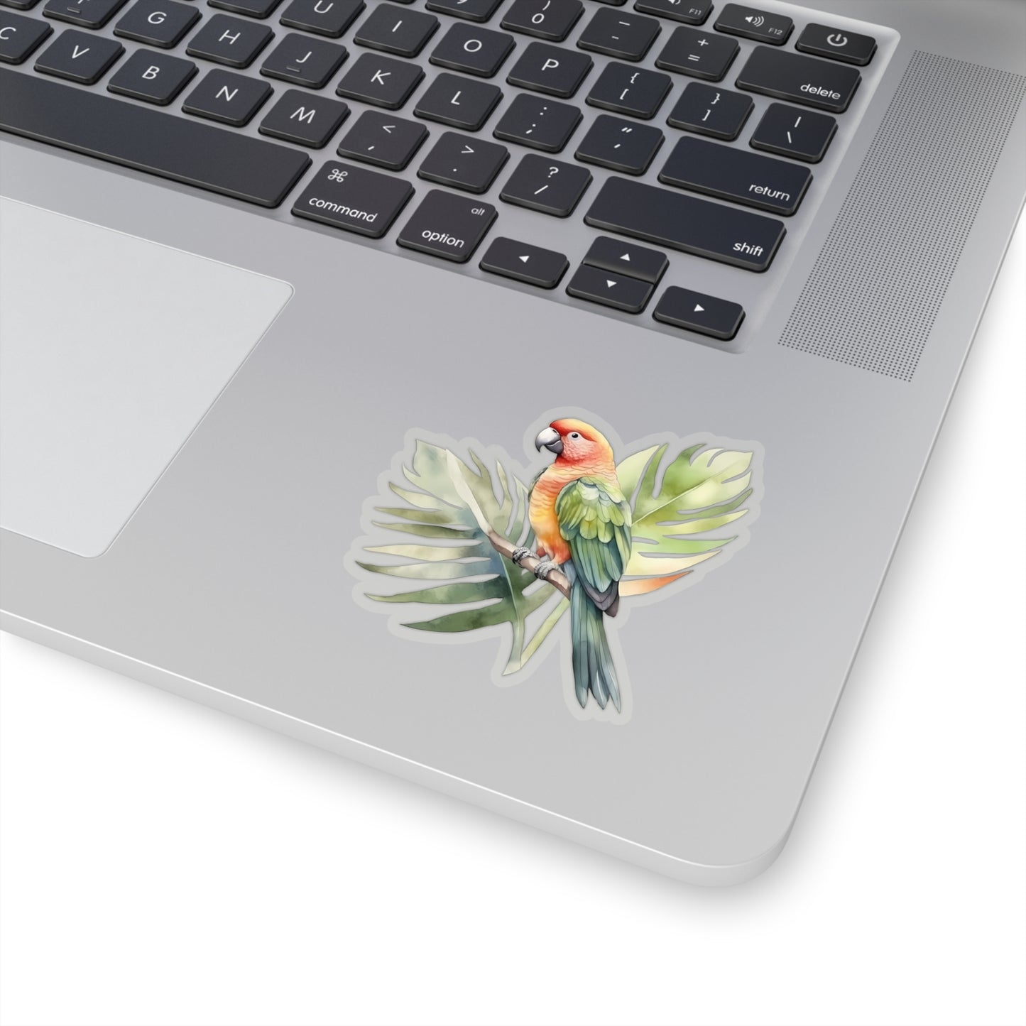 Parrot and Leaves Indoor Vinyl Sticker