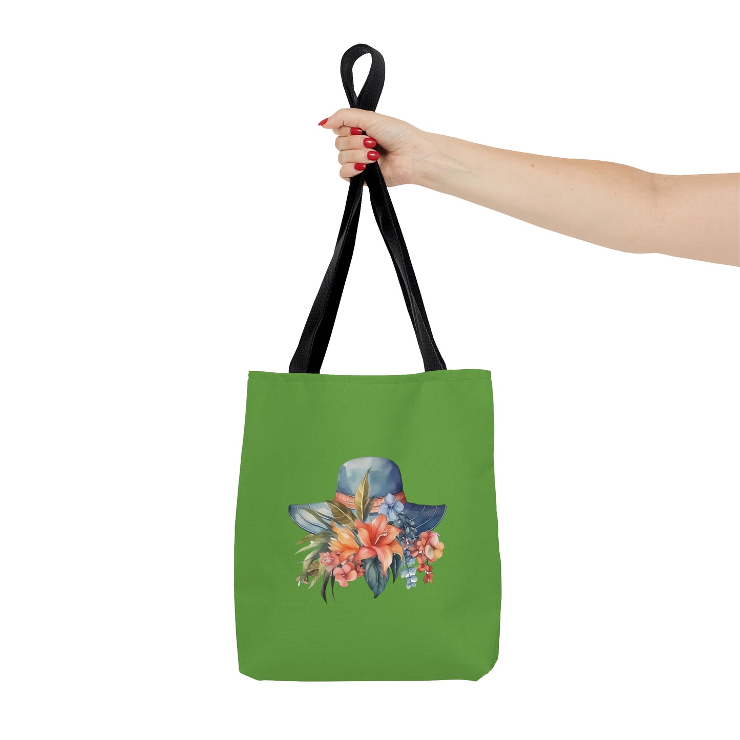 Hat and Flowers Tote Bag