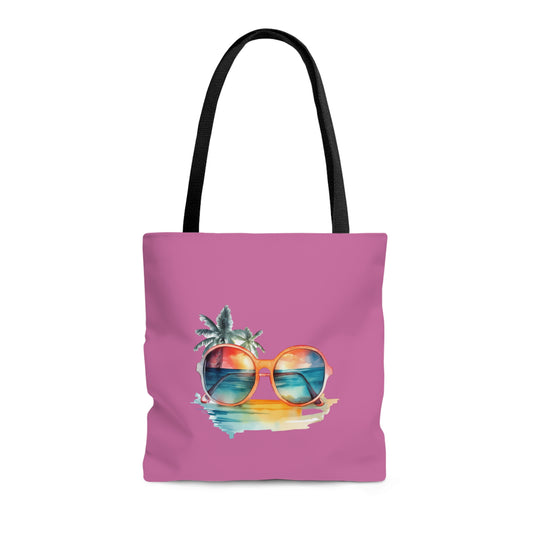 Sunglasses and Palm Trees Tote Bag