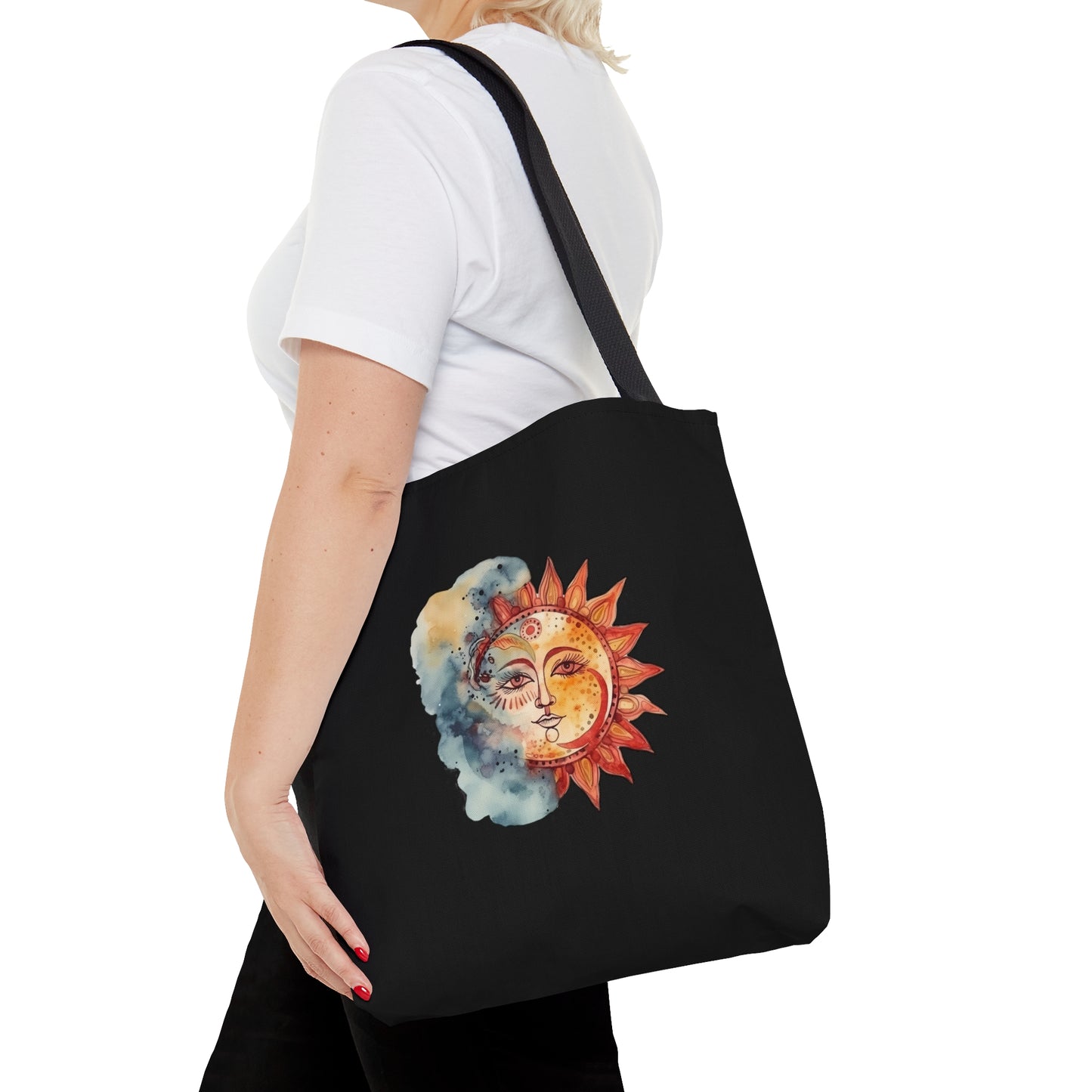 Sun and Watercolor Tote Bag