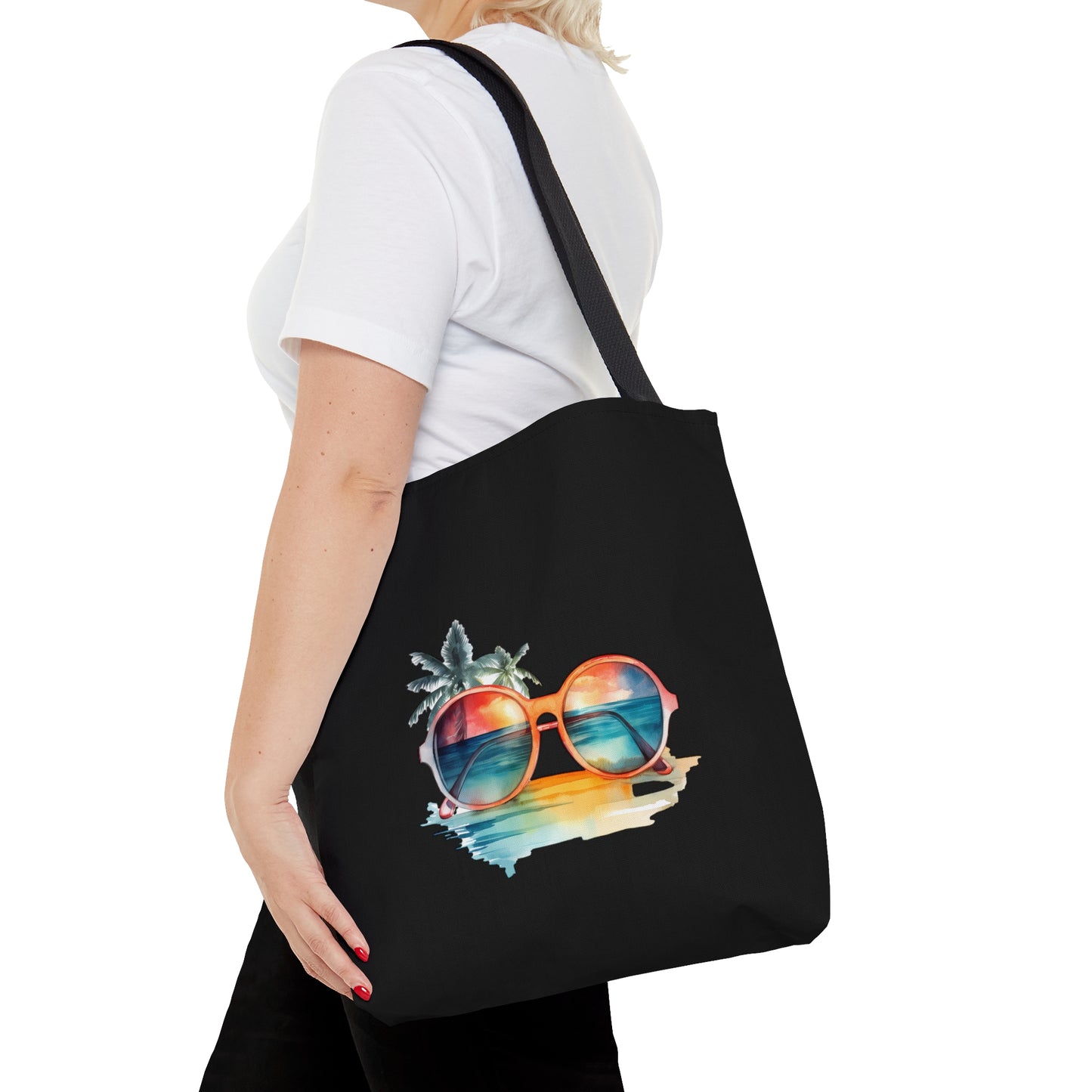 Sunglasses and Palm Trees Tote Bag