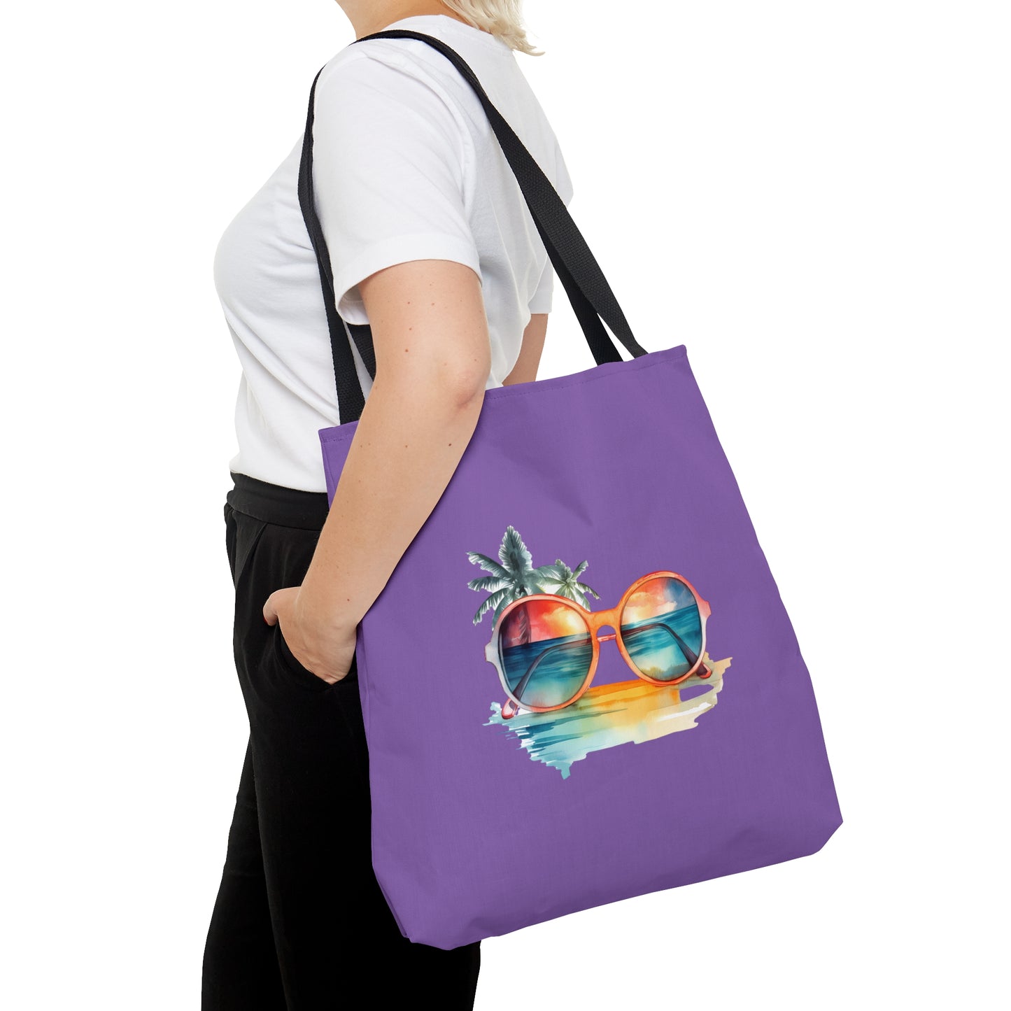 Sunglasses and Palm Trees Tote Bag