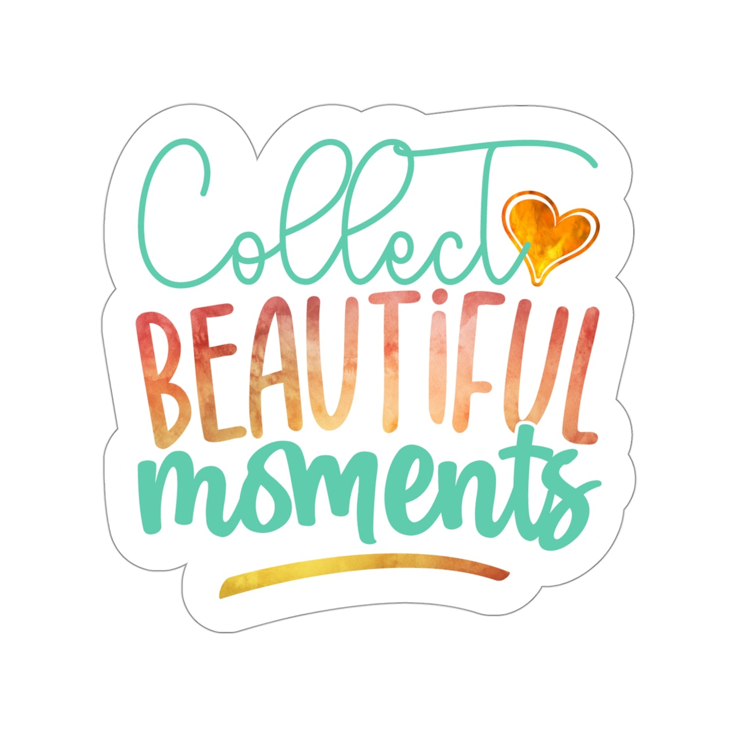 Collect Beautiful Moments Indoor Vinyl Sticker