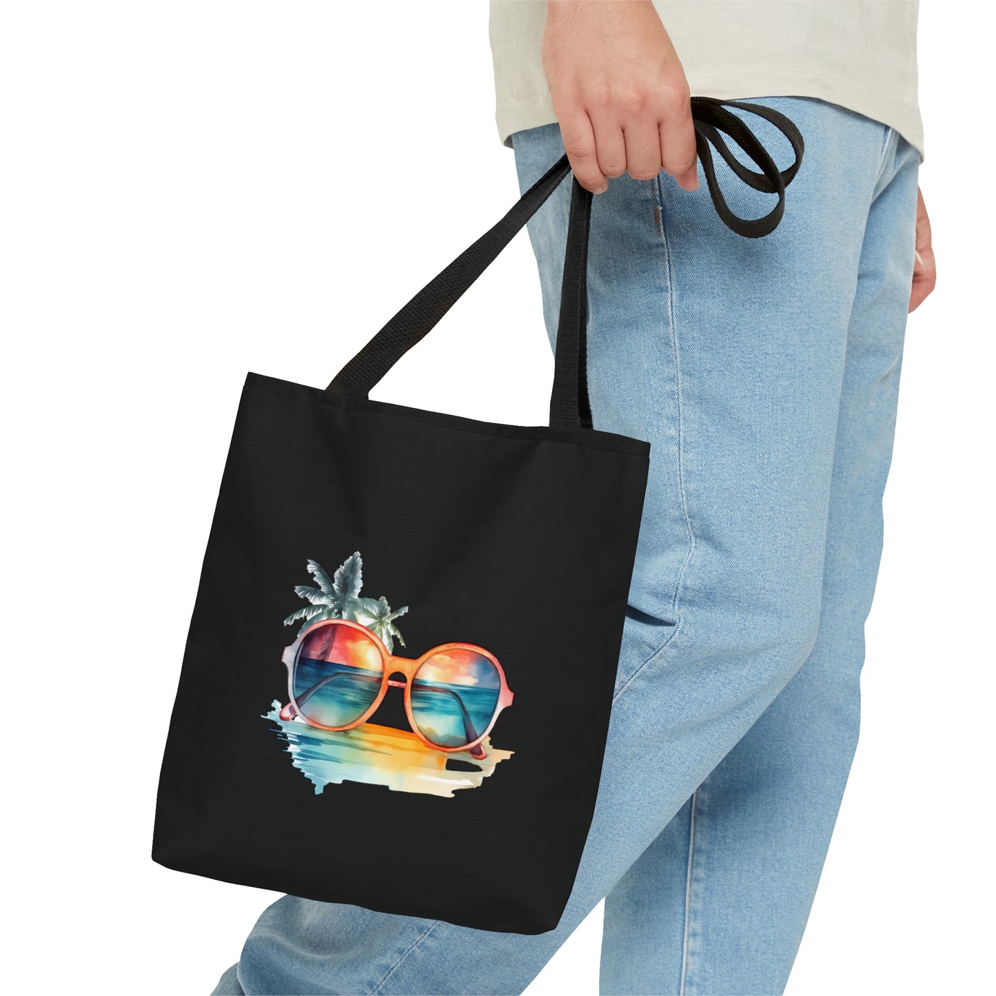 Sunglasses and Palm Trees Tote Bag