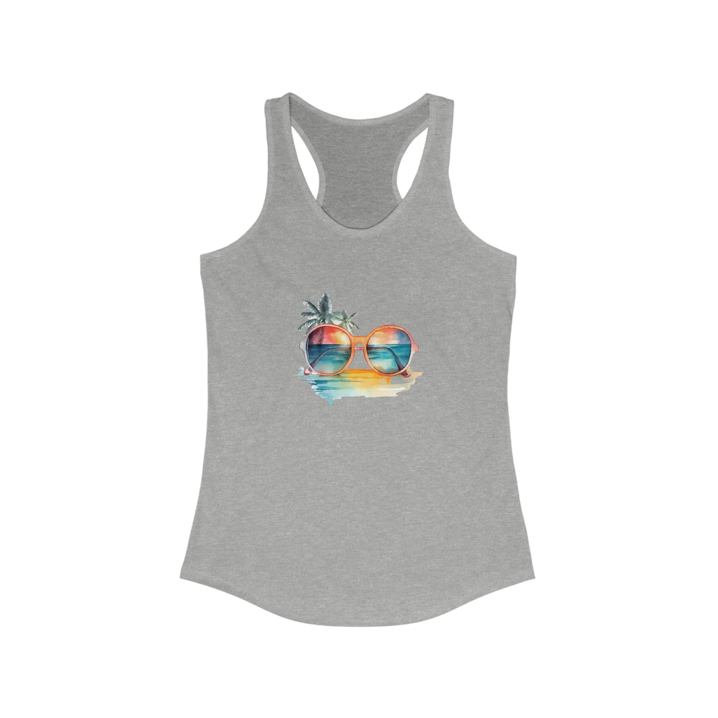 Sunglasses and Palm Trees Racerback Tank