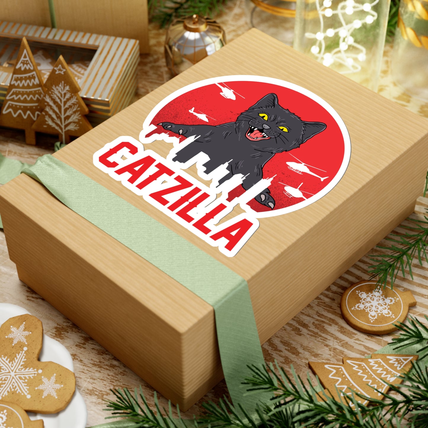 Catzilla Indoor Vinyl Sticker