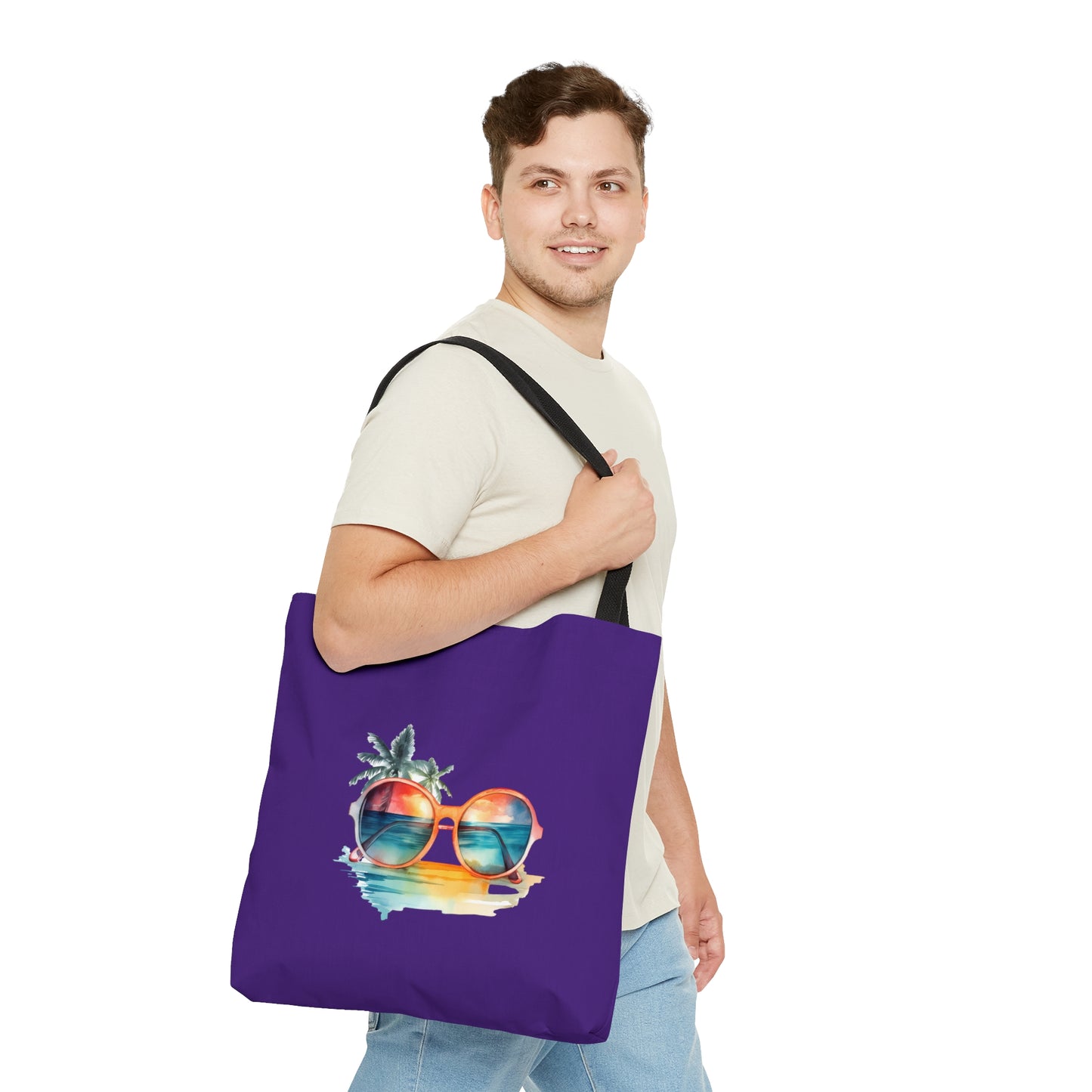 Sunglasses and Palm Trees Tote Bag