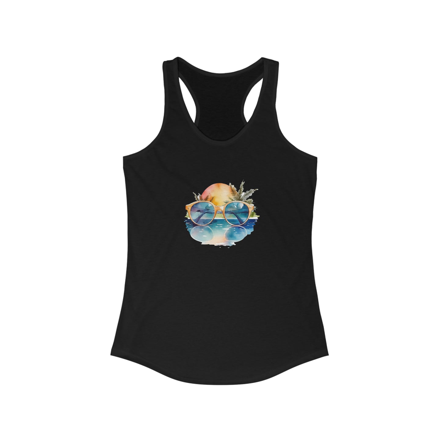 Sunglasses in the Water Racerback Tank