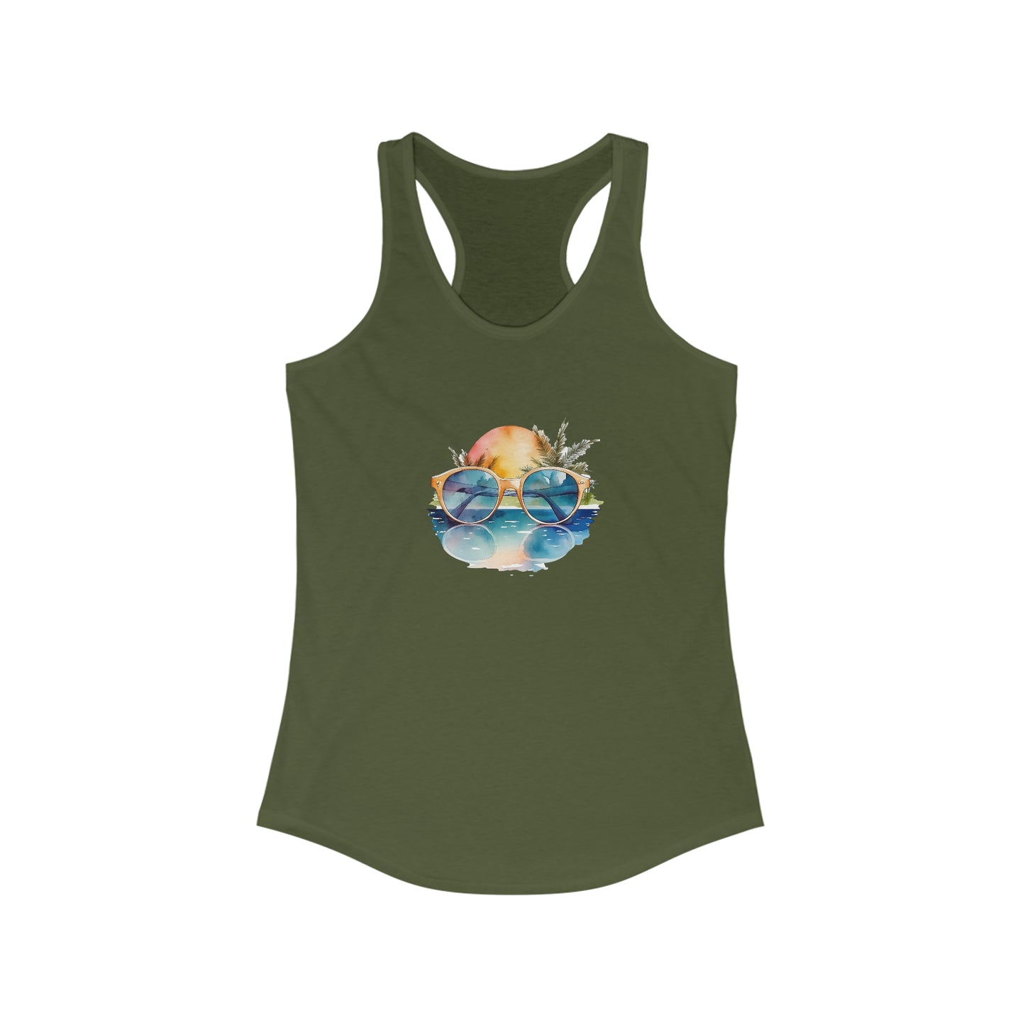 Sunglasses in the Water Racerback Tank