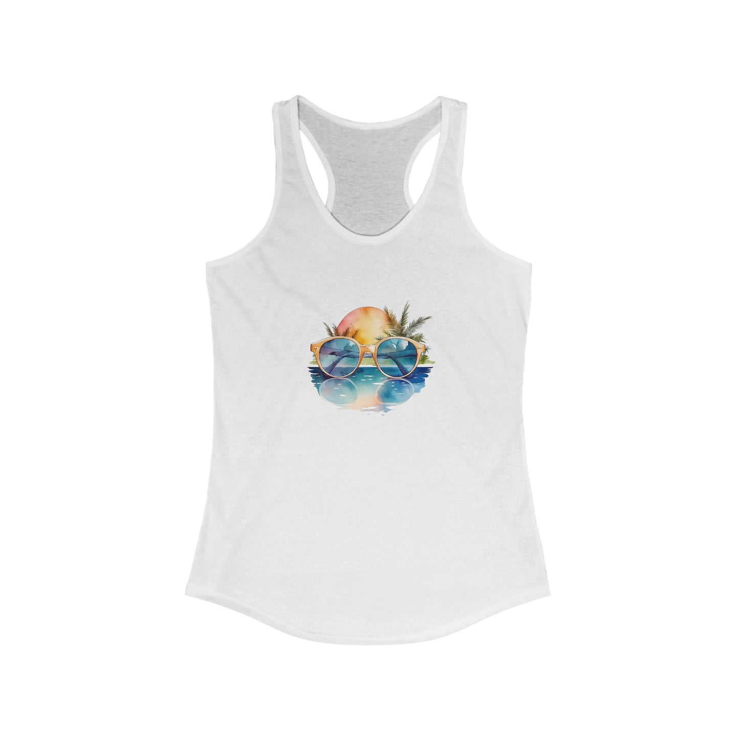 Sunglasses in the Water Racerback Tank