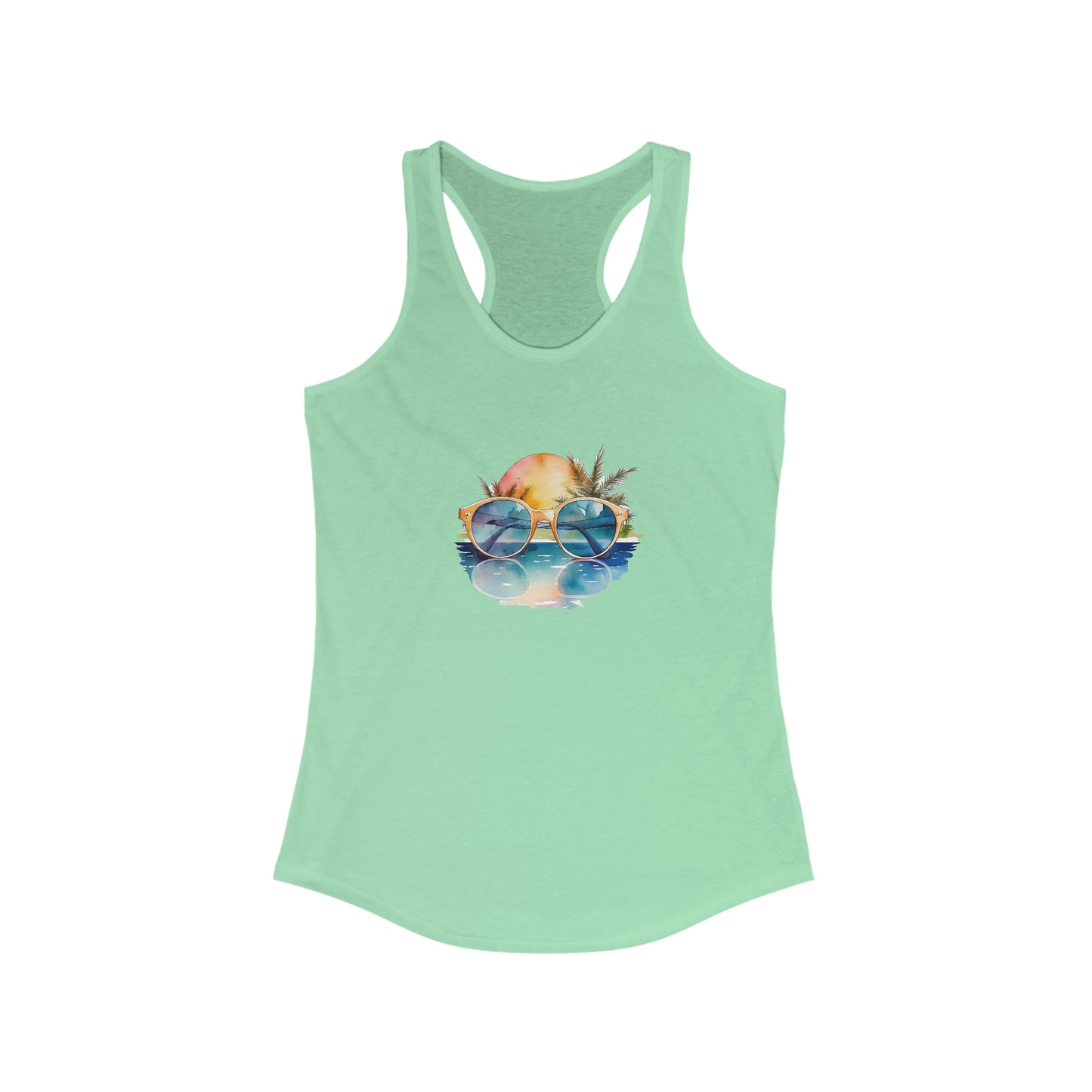 Sunglasses in the Water Racerback Tank