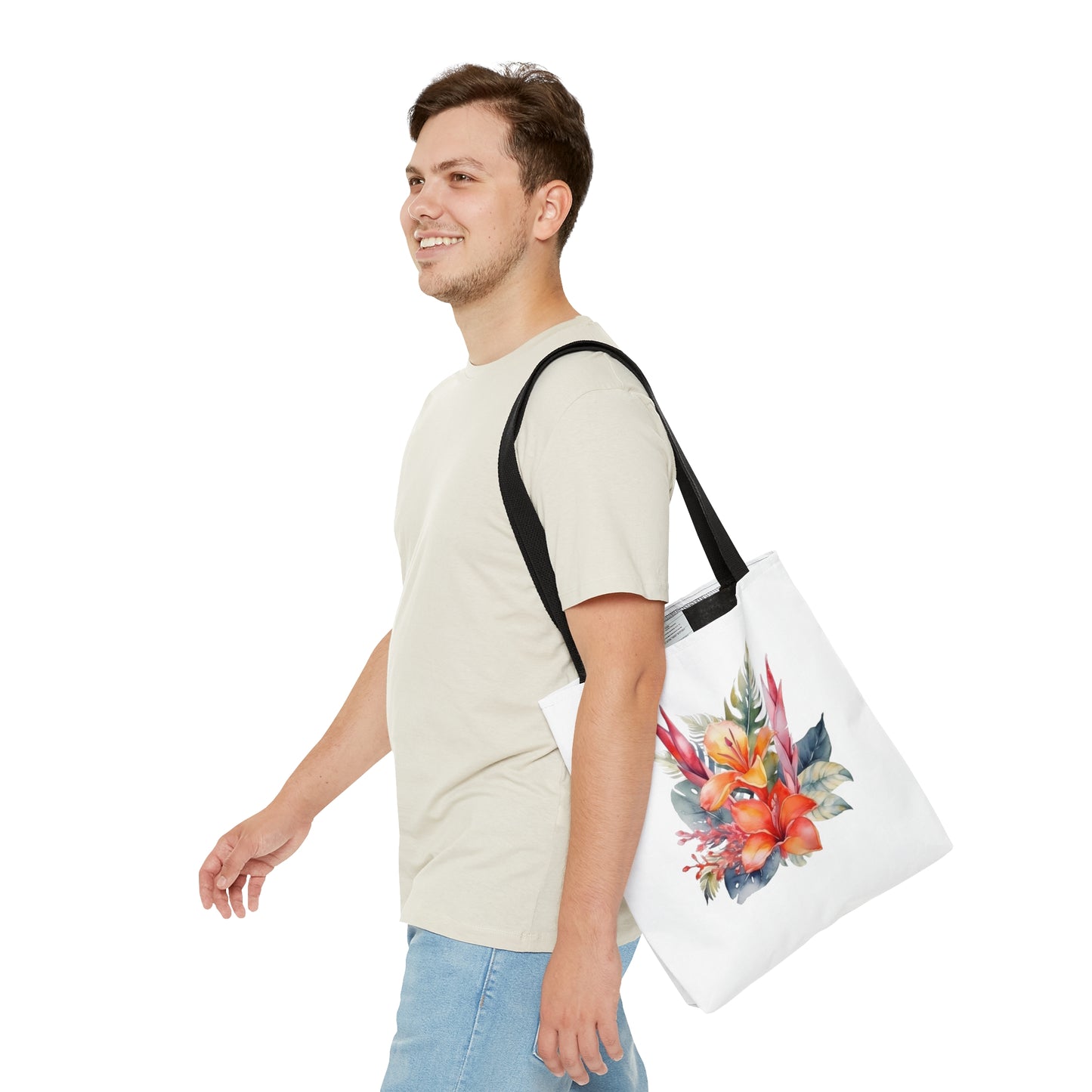 Beautiful Island Flowers Tote Bag