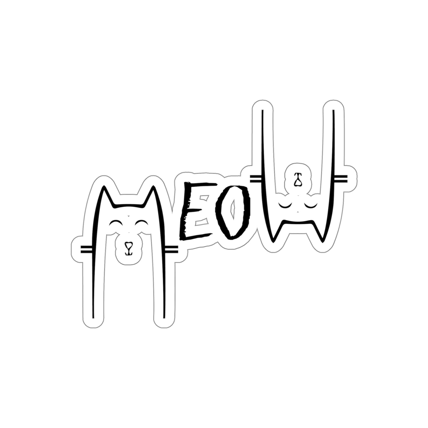 Cat Meow Indoor Stickers