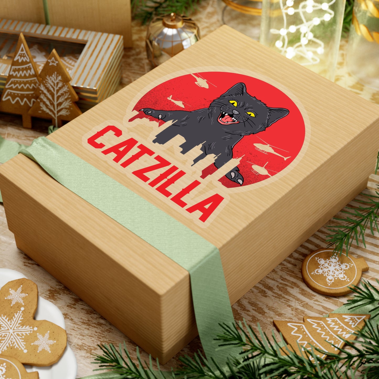 Catzilla Indoor Vinyl Sticker