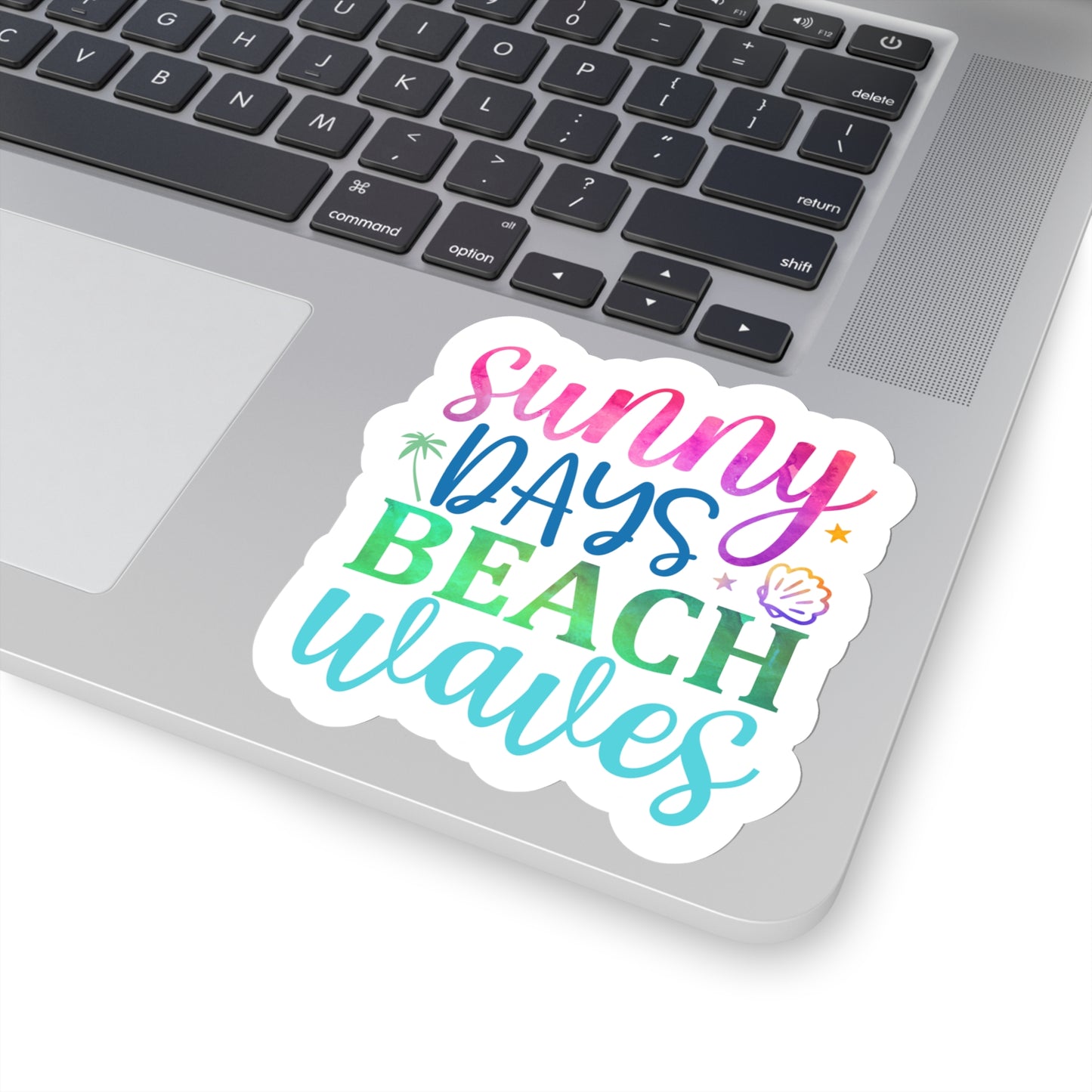 Sunny Days Beach Waves Indoor Vinyl Sticker