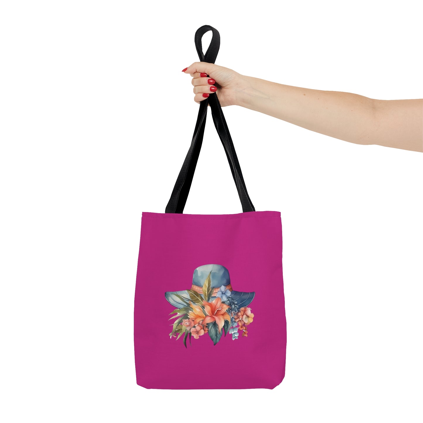 Hat and Flowers Tote Bag