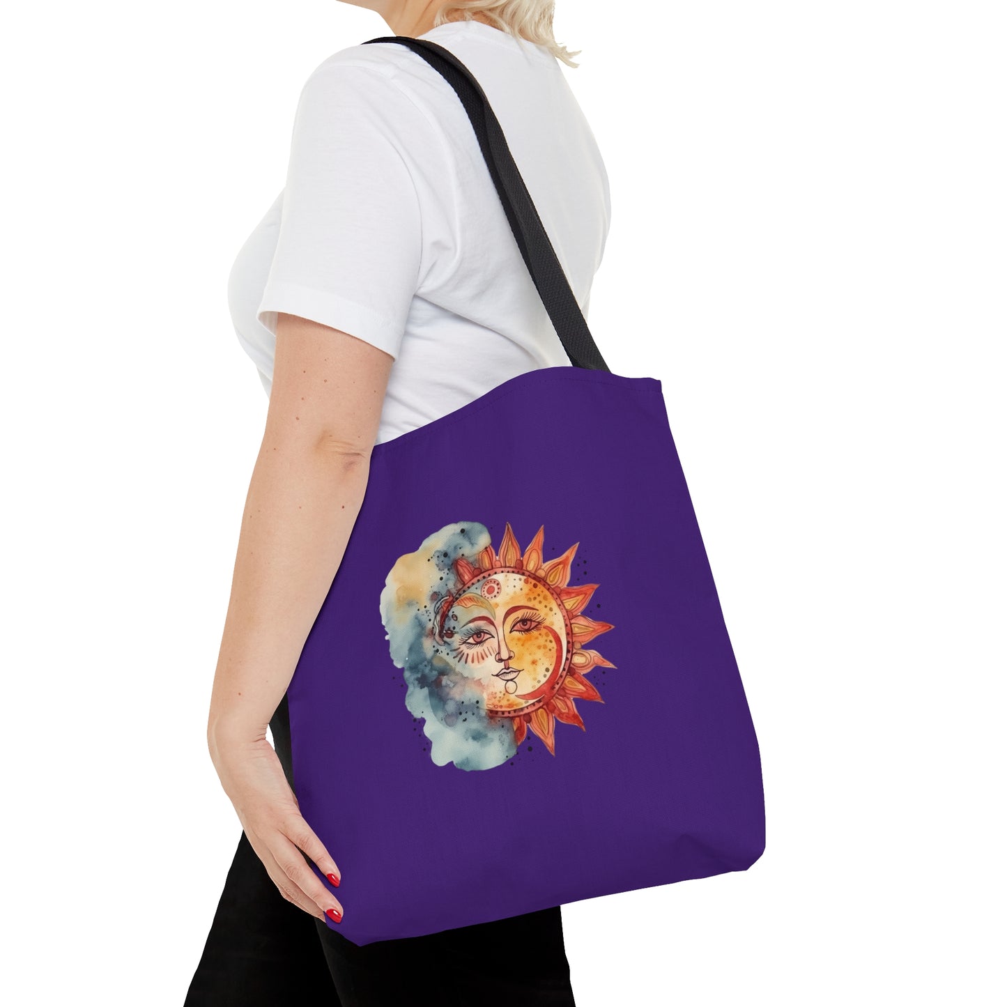 Sun and Watercolor Tote Bag