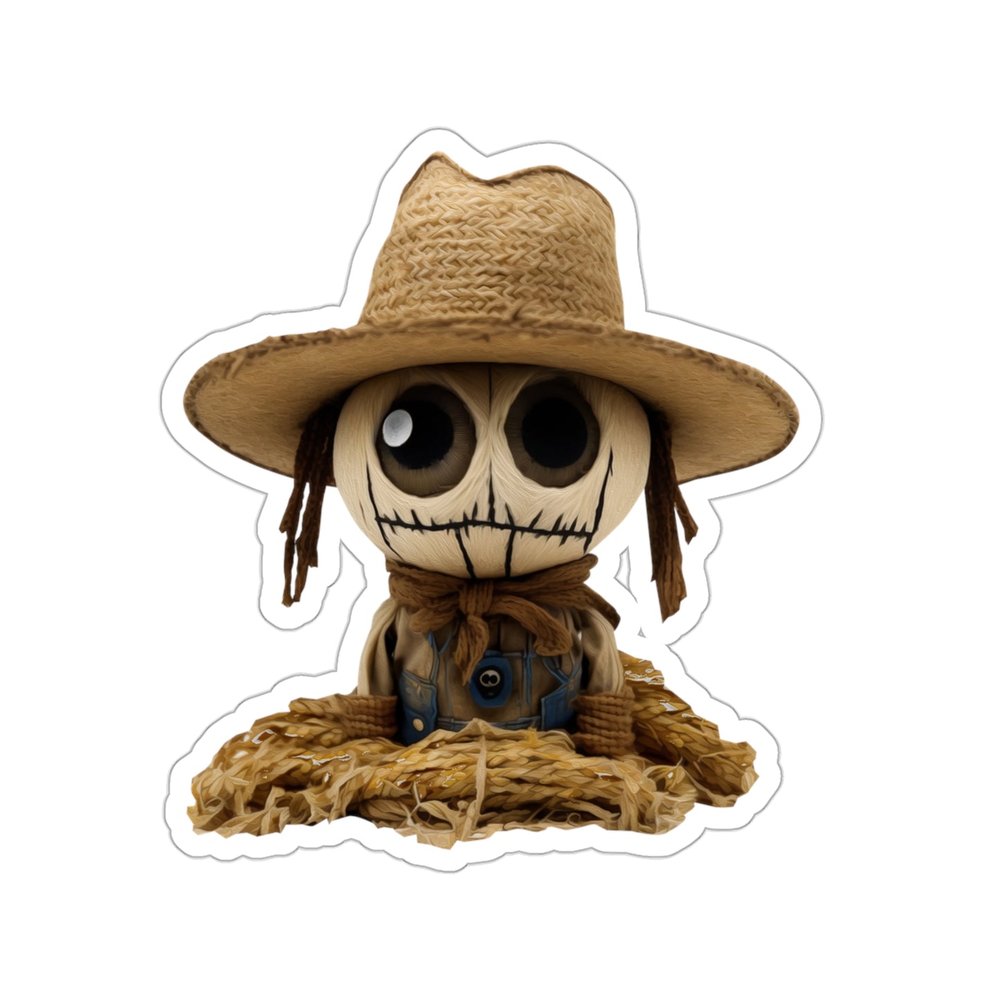 Halloween Scarecrow Indoor Vinyl Sticker