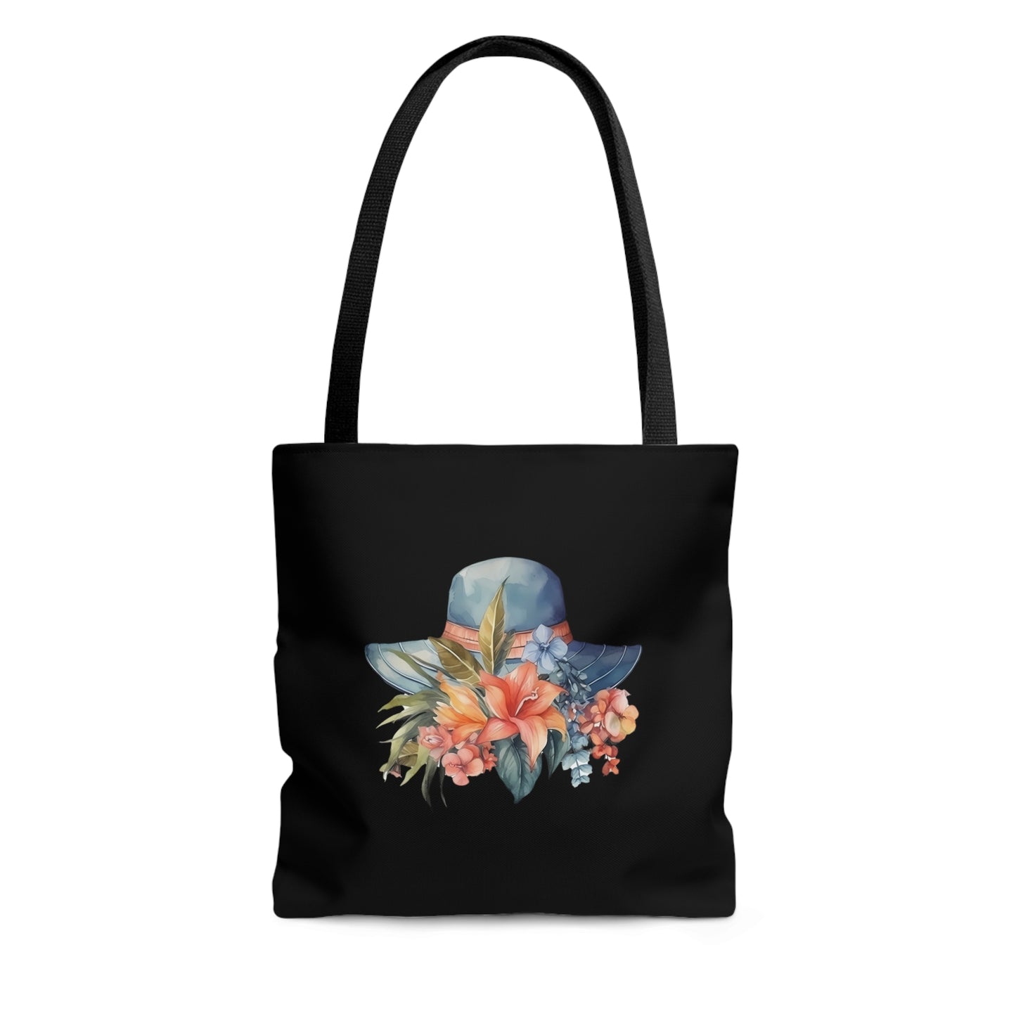 Hat and Flowers Tote Bag