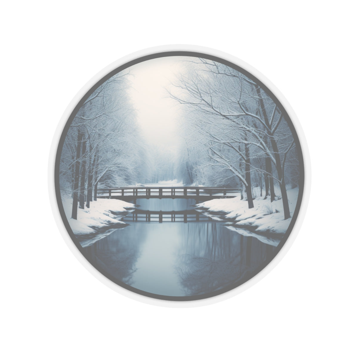 Winter Circle Indoor Vinyl Sticker