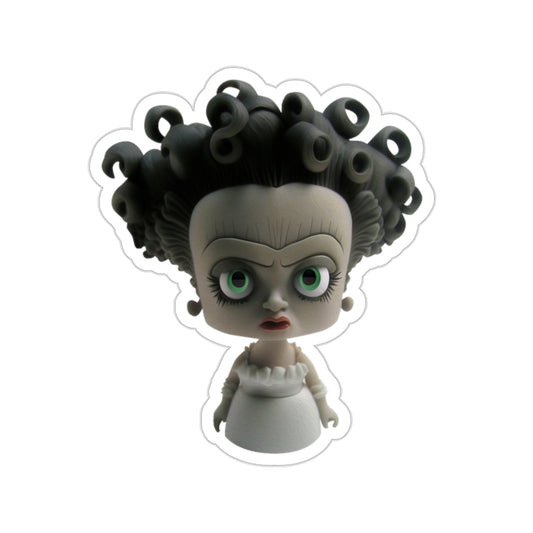 Halloween Bride of Frankenstein Indoor Vinyl Sticker