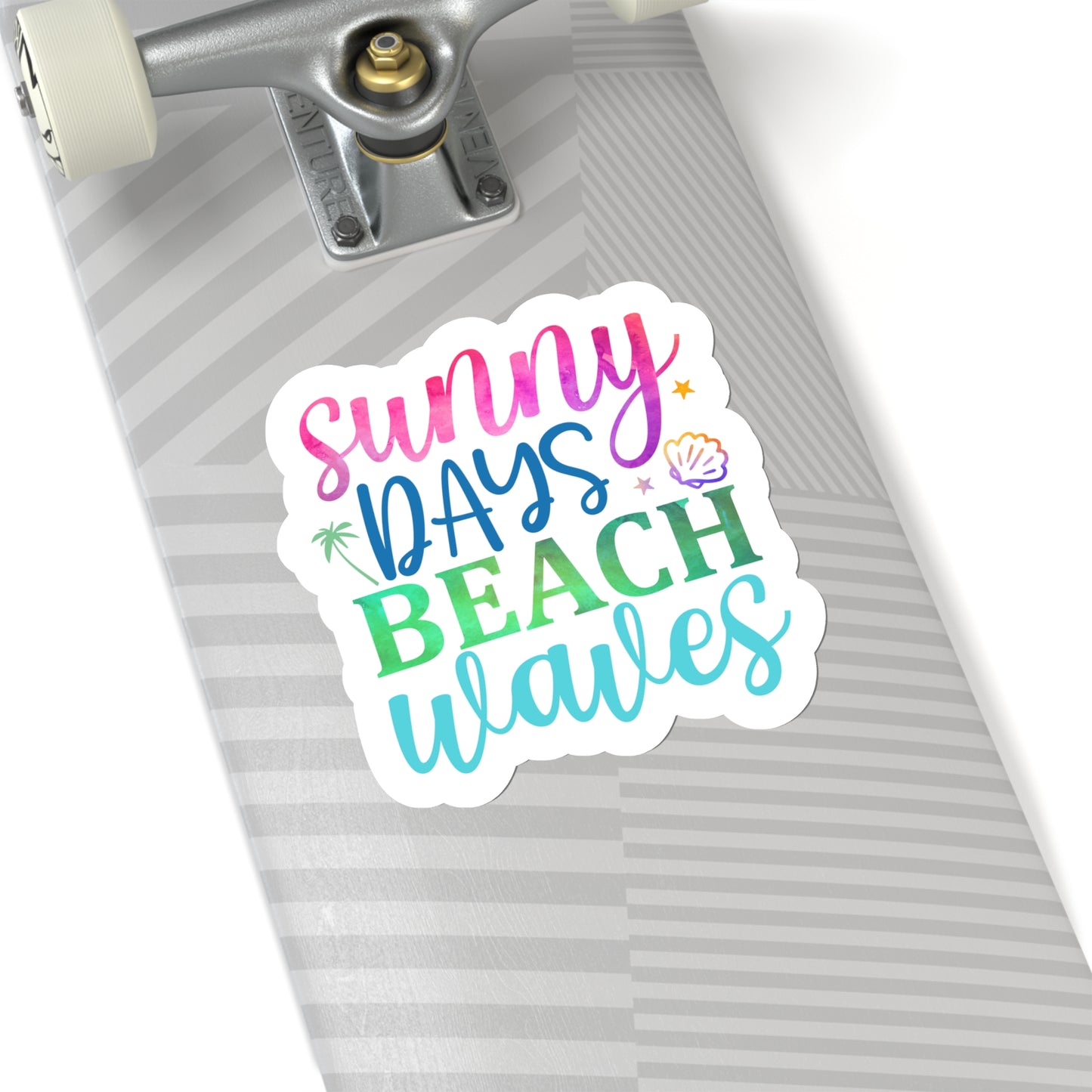 Sunny Days Beach Waves Indoor Vinyl Sticker