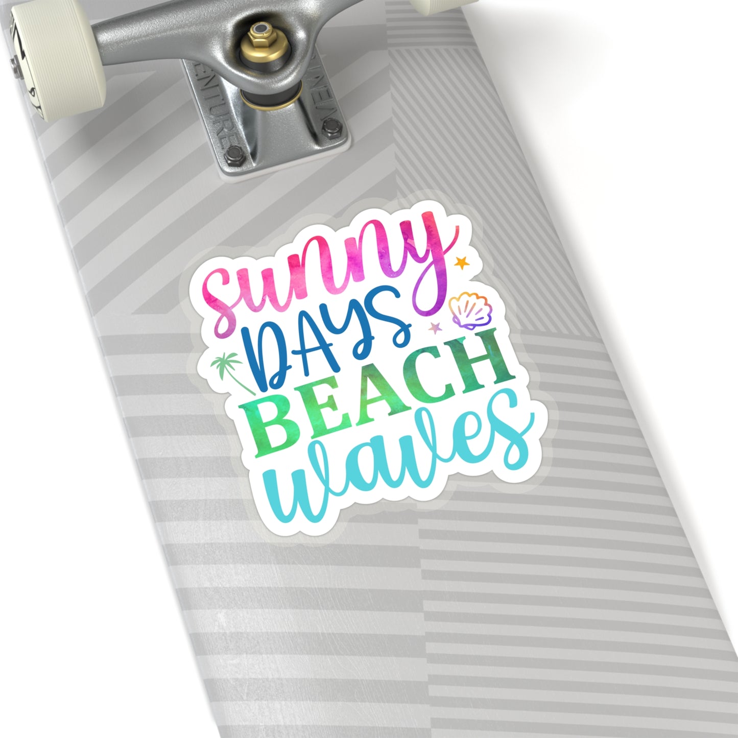 Sunny Days Beach Waves Indoor Vinyl Sticker