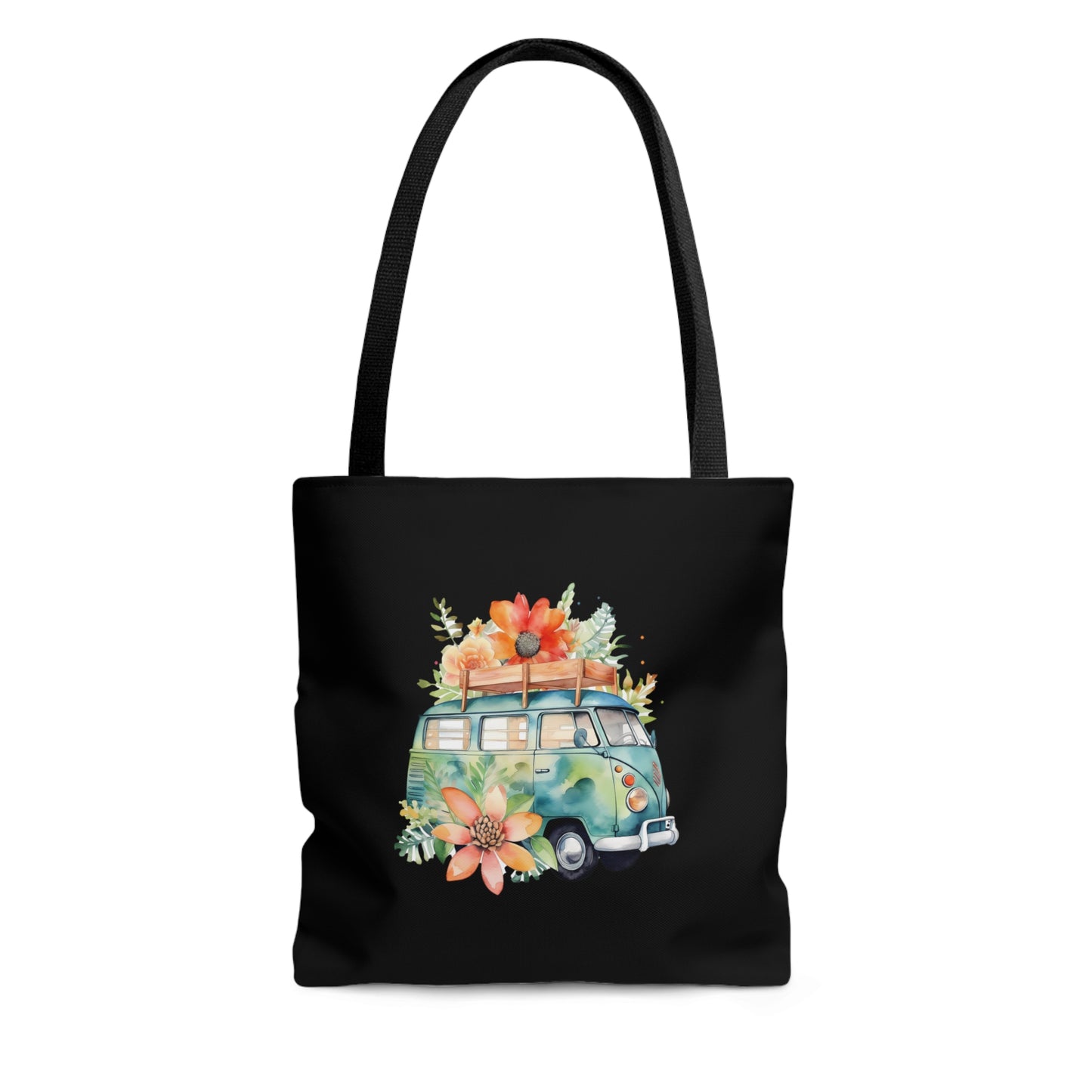 Flowered Bus Tote Bag